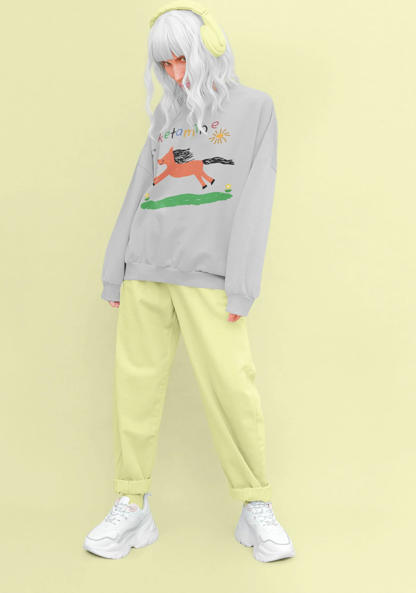 Orange Pony Y2K Sweatshirt - Image 5