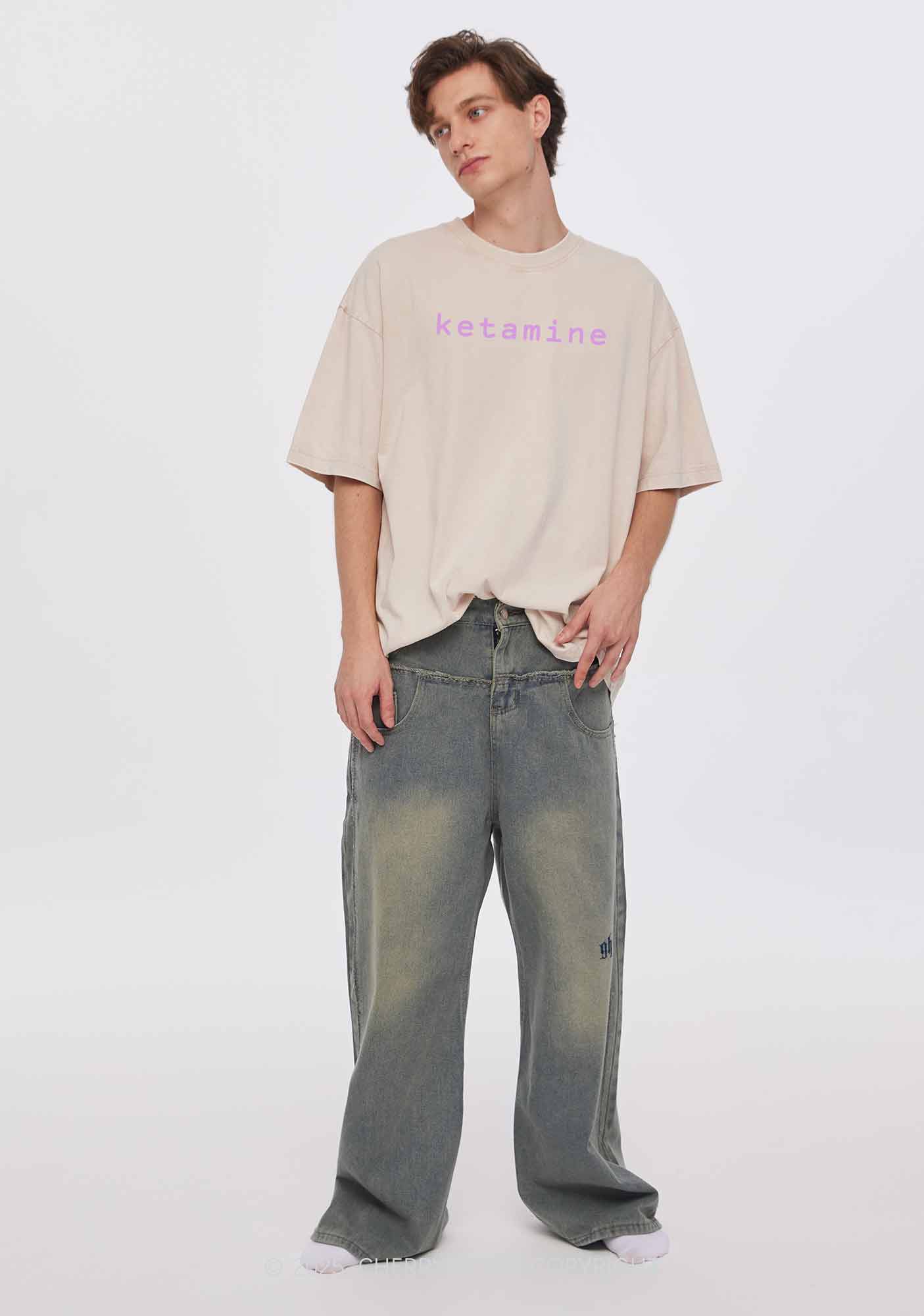 Orange Pony Two Sides Y2K Shirts Washed Tee Cherrykitten - Image 3