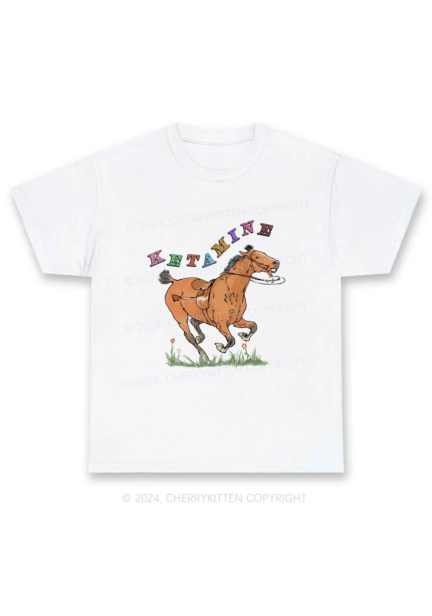 Orange Pony Y2K Chunky Shirt Cherrykitten - Image 3
