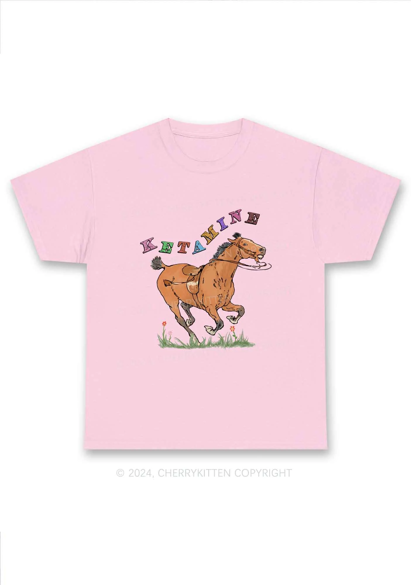 Orange Pony Y2K Chunky Shirt Cherrykitten - Image 4
