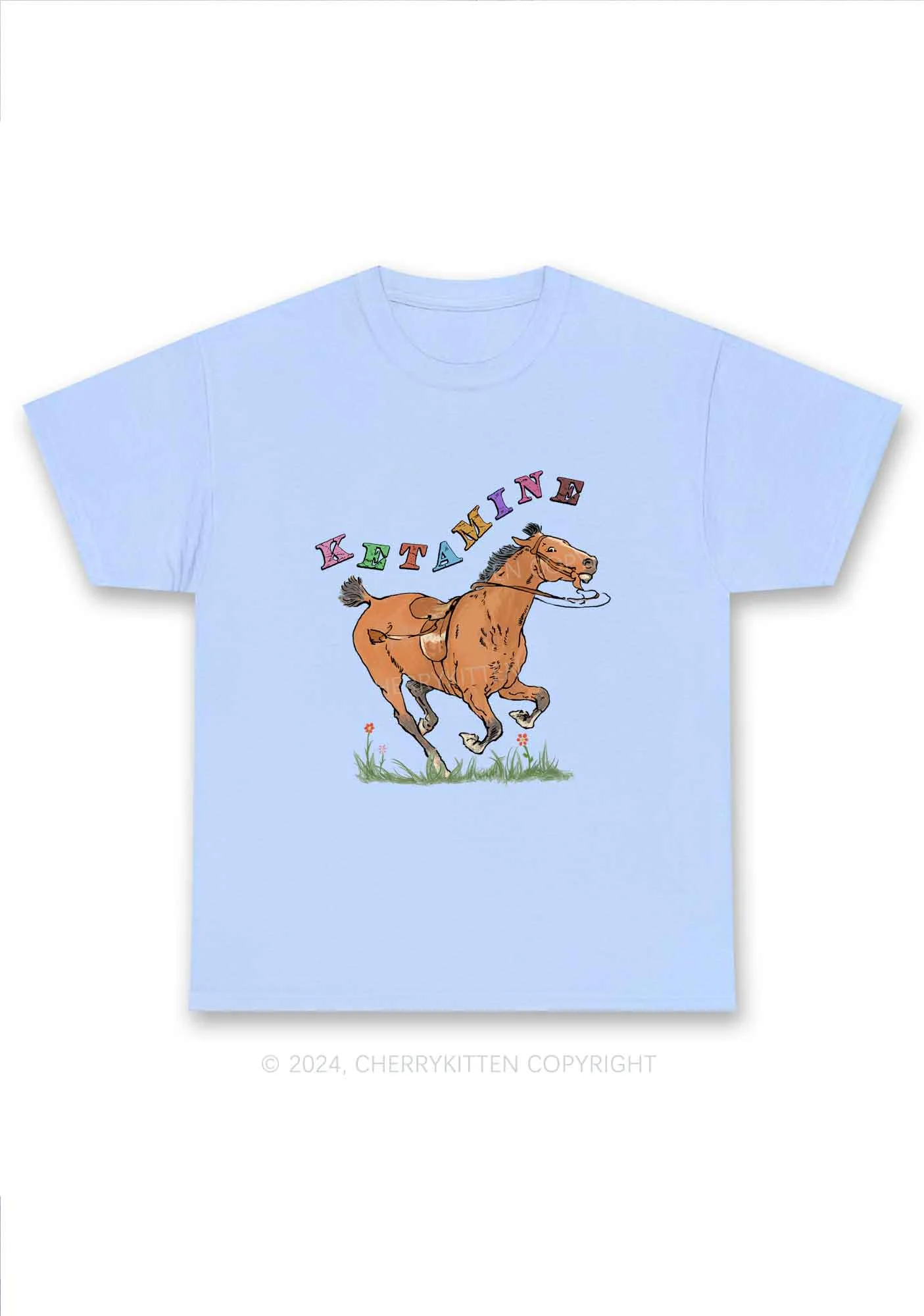 Orange Pony Y2K Chunky Shirt Cherrykitten - Image 6