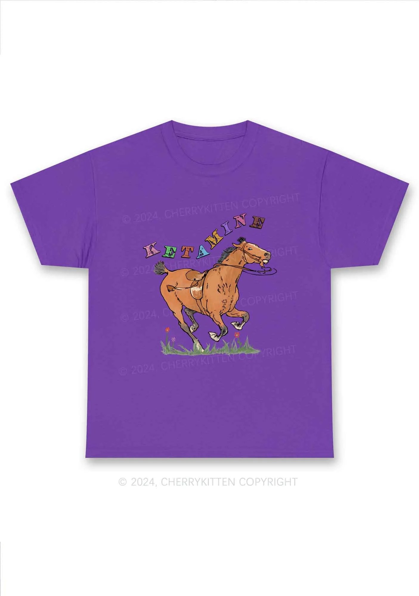 Orange Pony Y2K Chunky Shirt Cherrykitten - Image 7