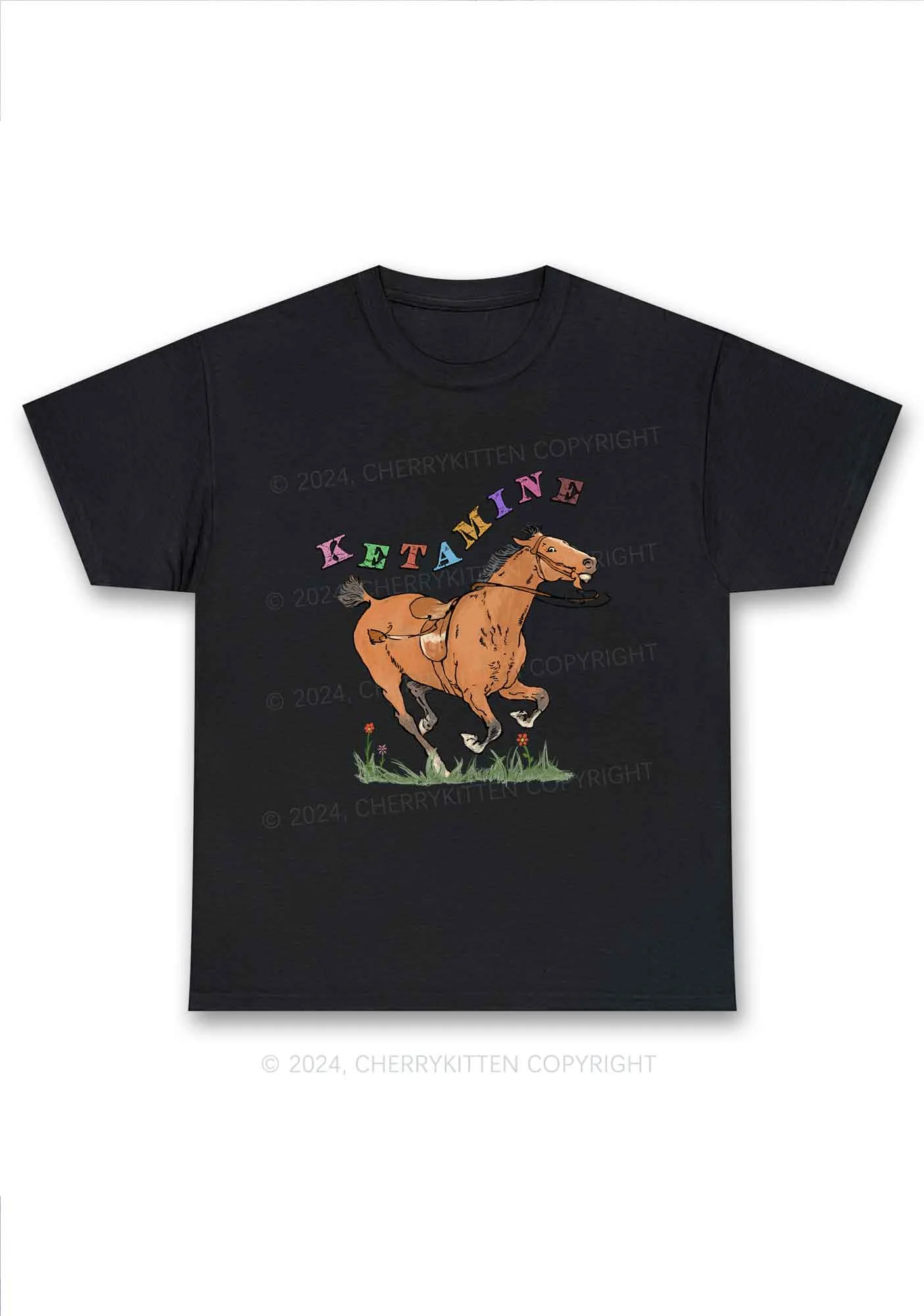 Orange Pony Y2K Chunky Shirt Cherrykitten - Image 8