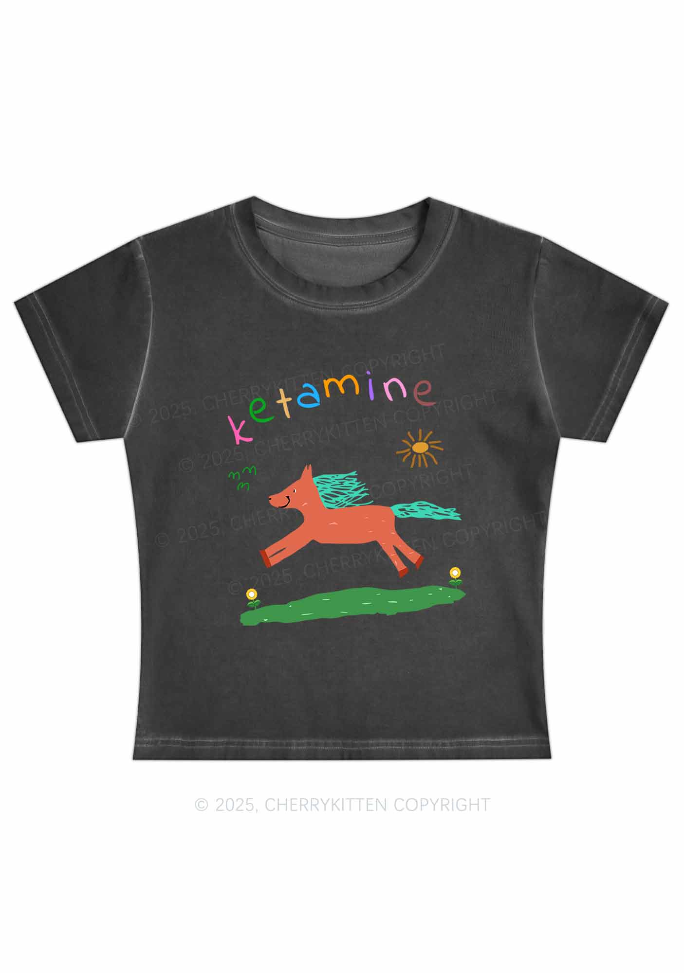 Orange Pony Y2K Vintage Classic Tee Cherrykitten - Image 3