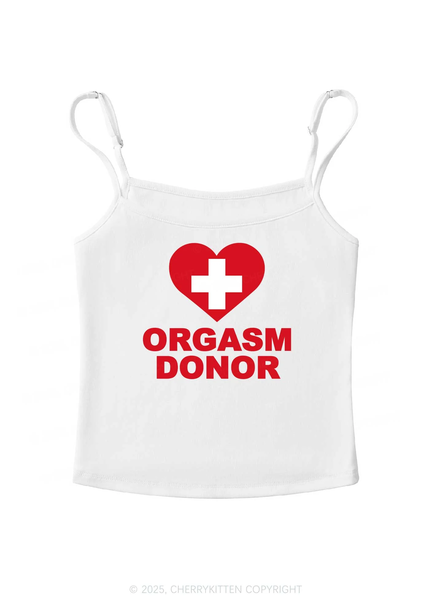 Orgxsm Donor Y2K Spaghetti Strap Cami Cherrykitten - Image 4