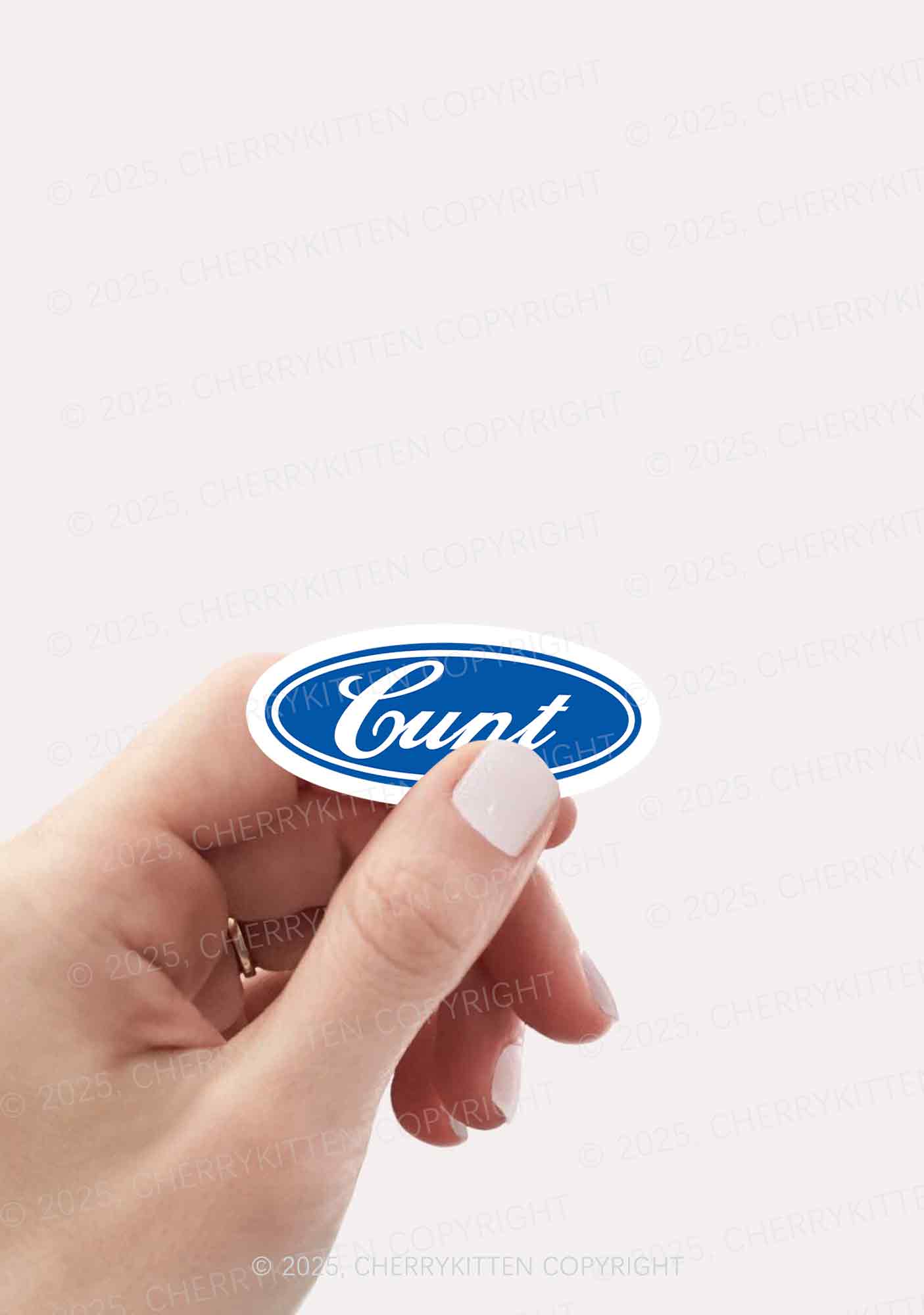 Oval Cxxt 1Pc Y2K Sticker Cherrykitten - Image 2