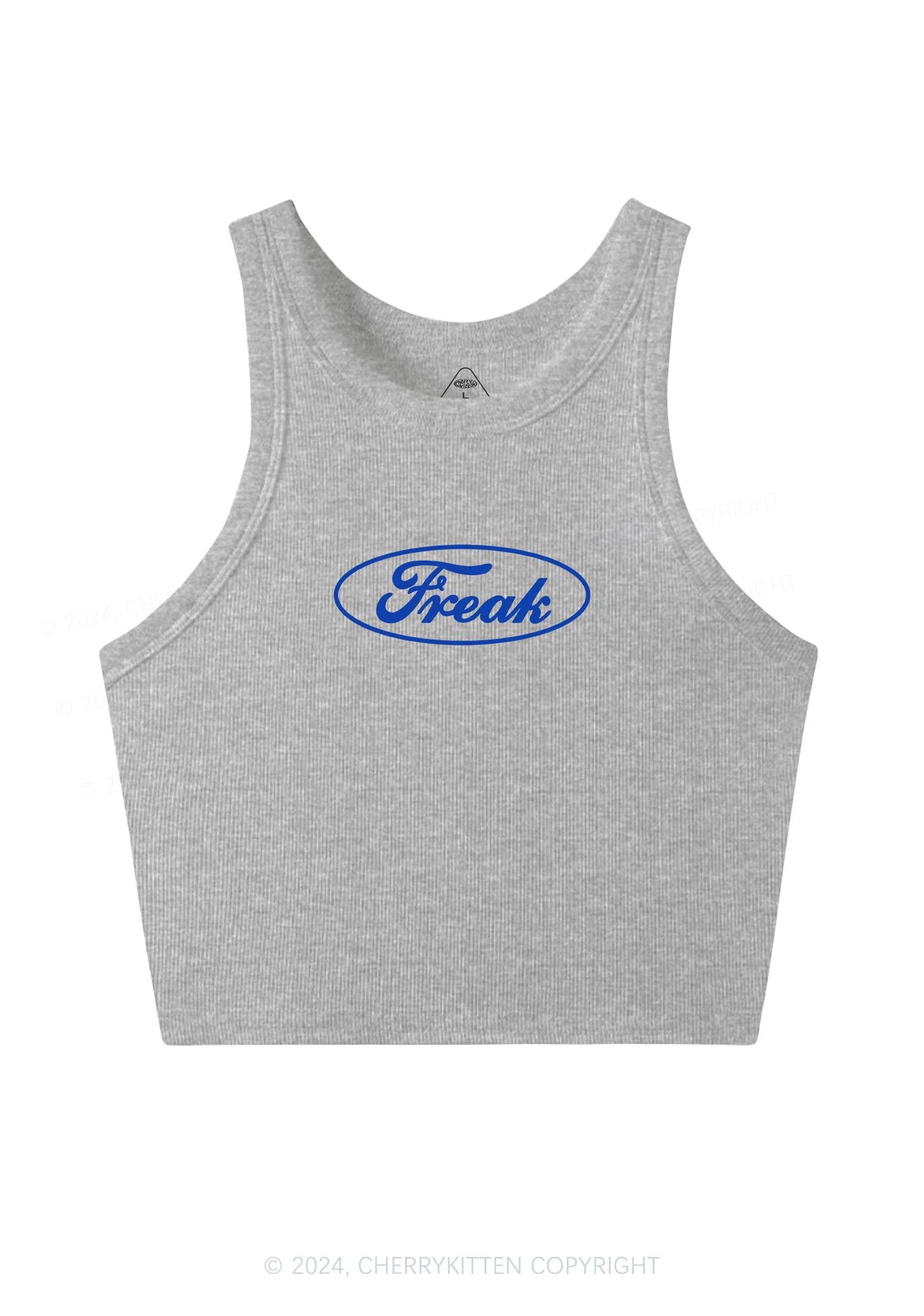 Oval Freak Y2K Crop Tank Top Cherrykitten - Image 5