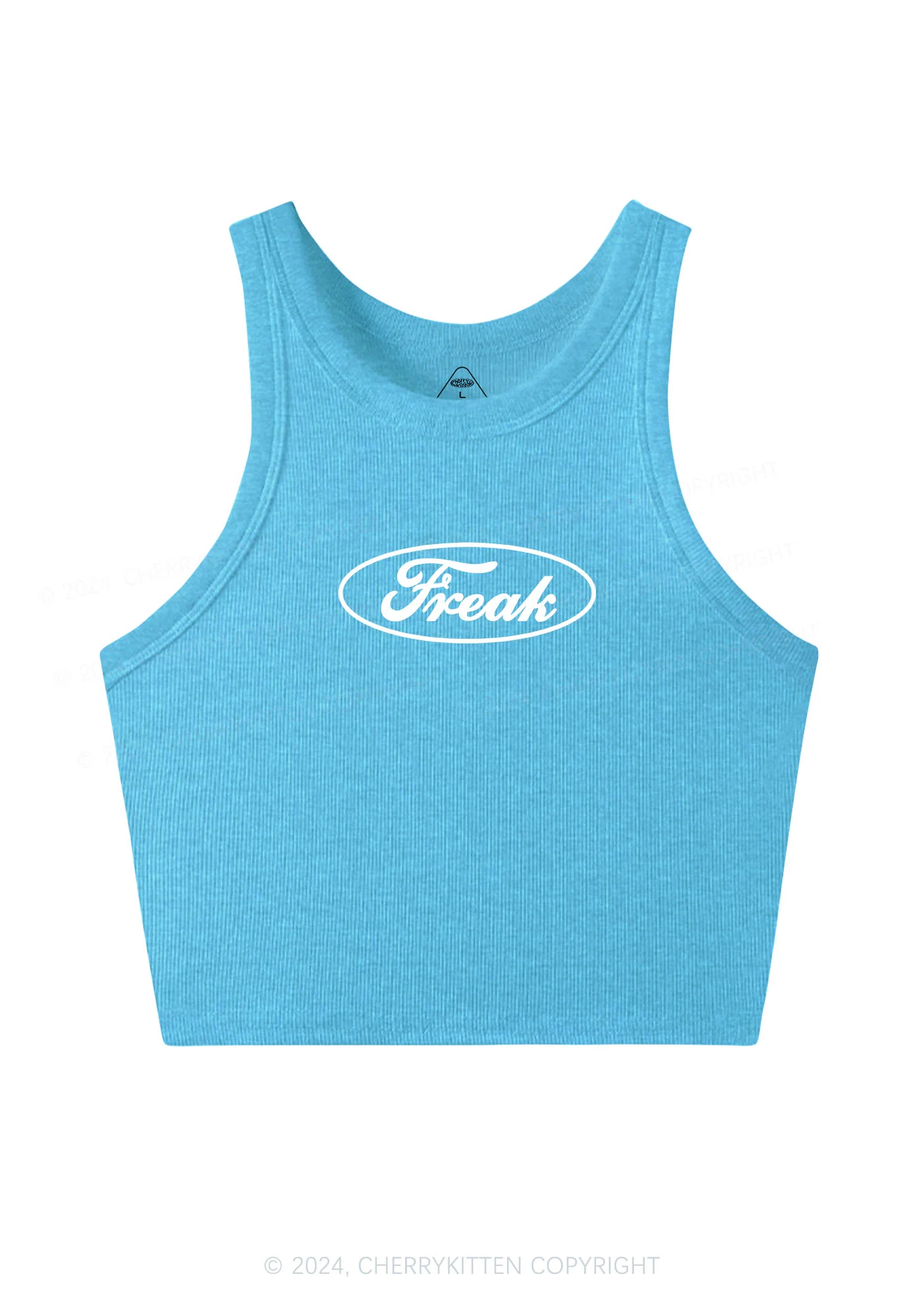 Oval Freak Y2K Crop Tank Top Cherrykitten - Image 6