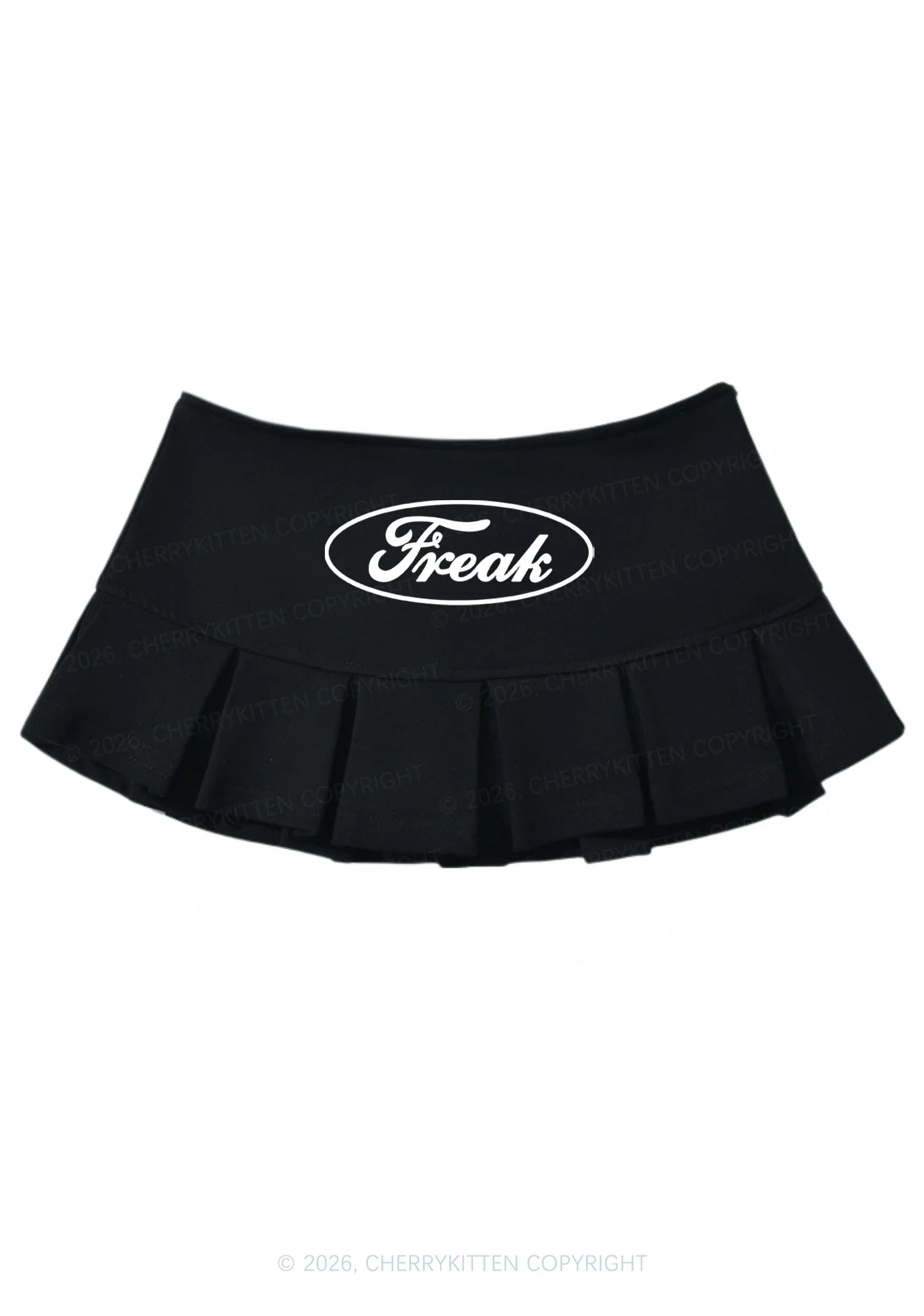 Oval Freak Y2K Mini Pleated Skirts Cherrykitten - Image 4