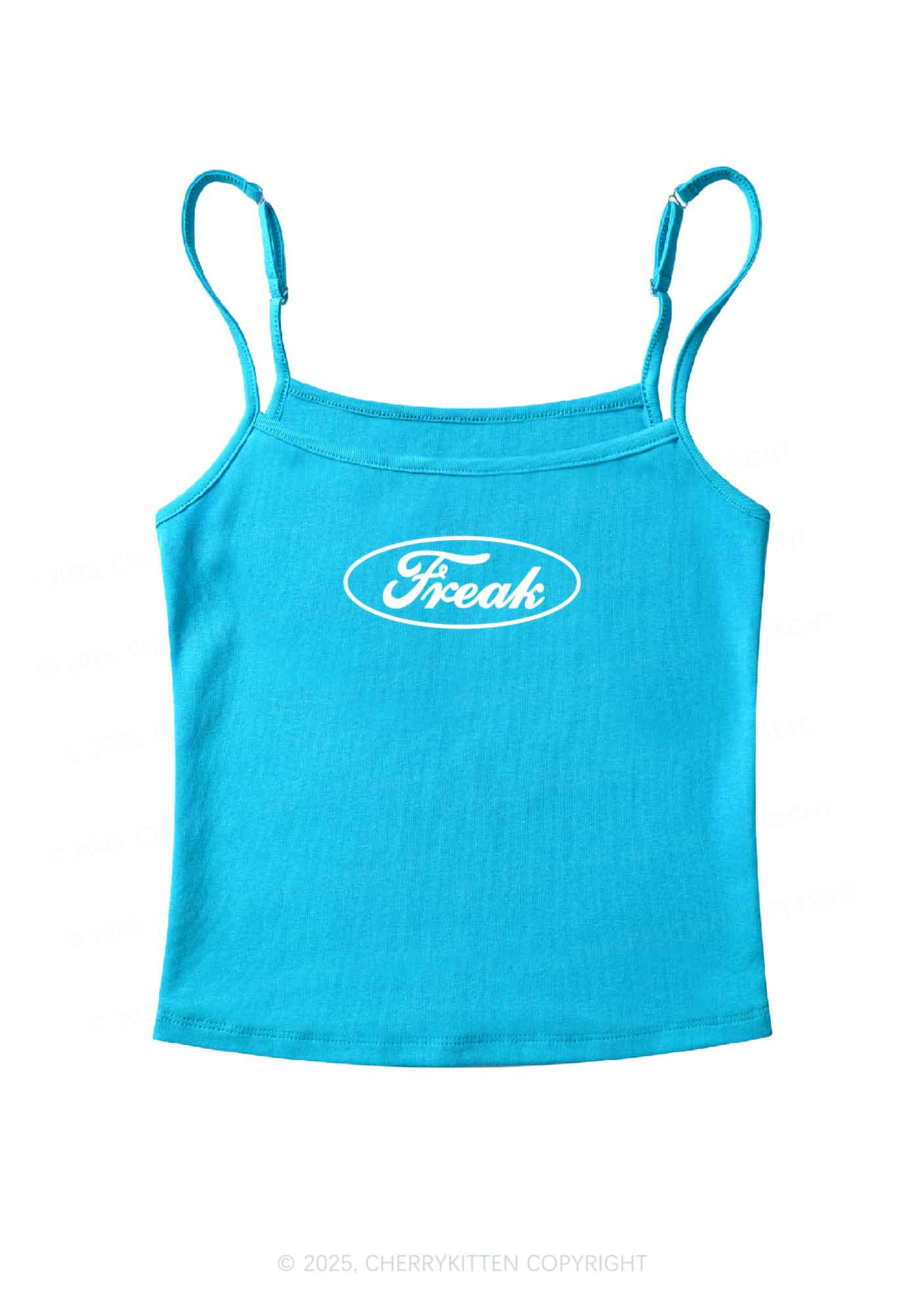 Oval Freak Y2K Spaghetti Strap Cami Cherrykitten - Image 6