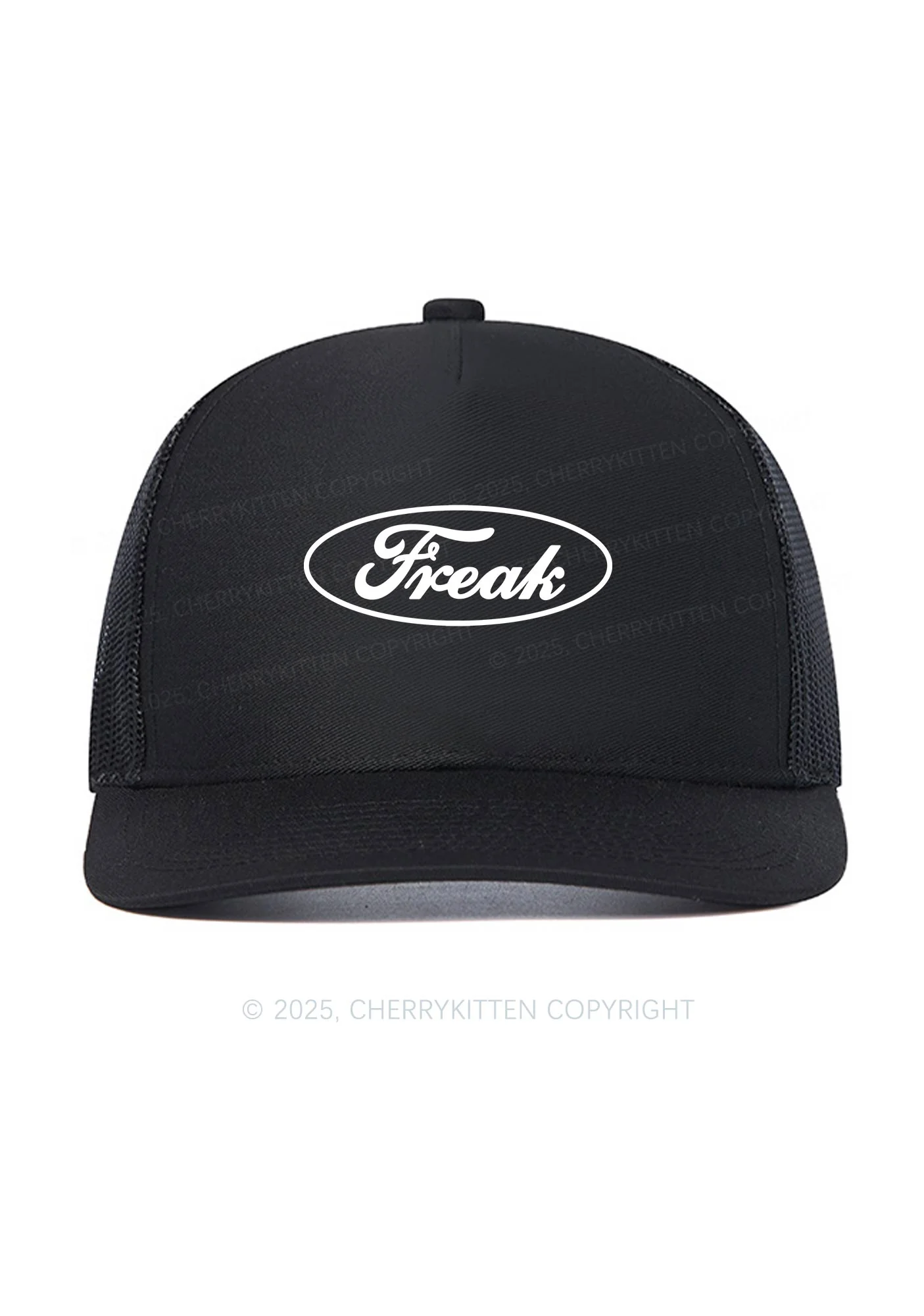Oval Freak Y2K Trucker Mesh Hat Cherrykitten - Image 2