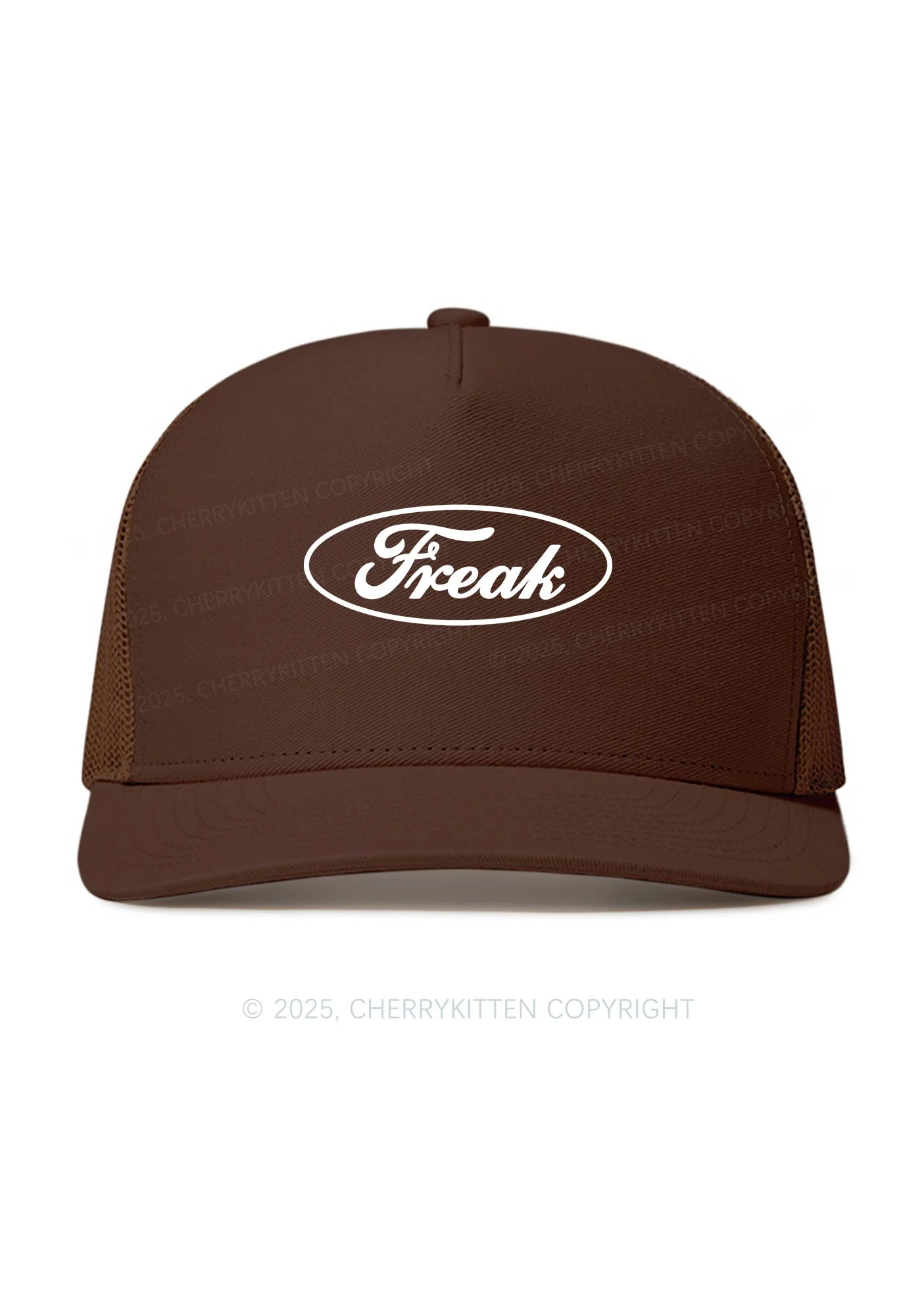 Oval Freak Y2K Trucker Mesh Hat Cherrykitten - Image 3