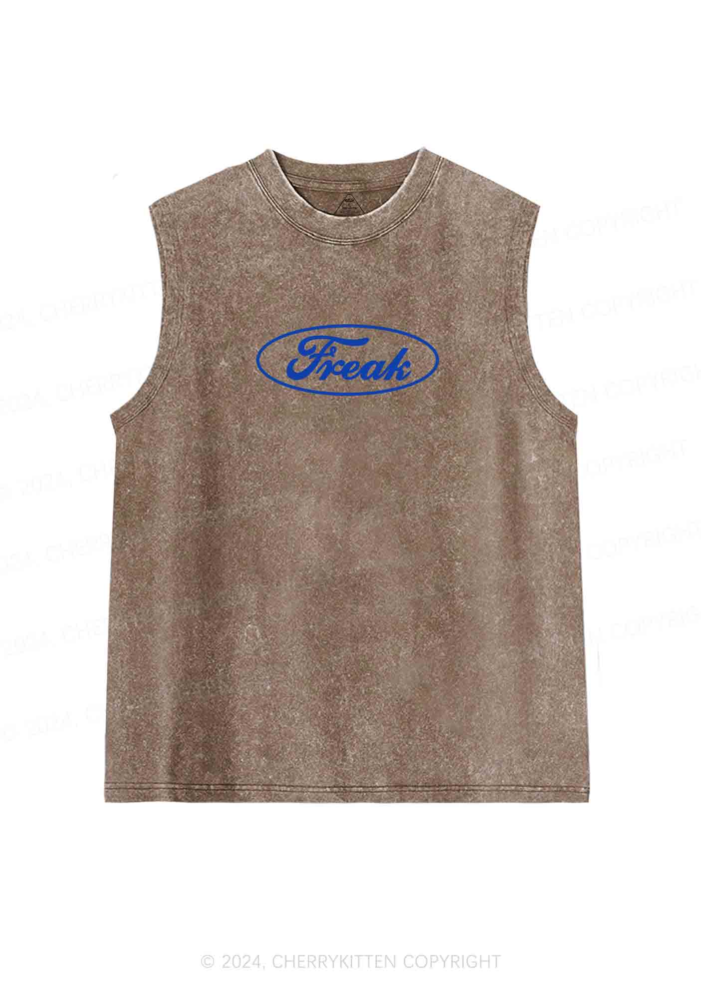Oval Freak Y2K Washed Tank Cherrykitten - Image 6