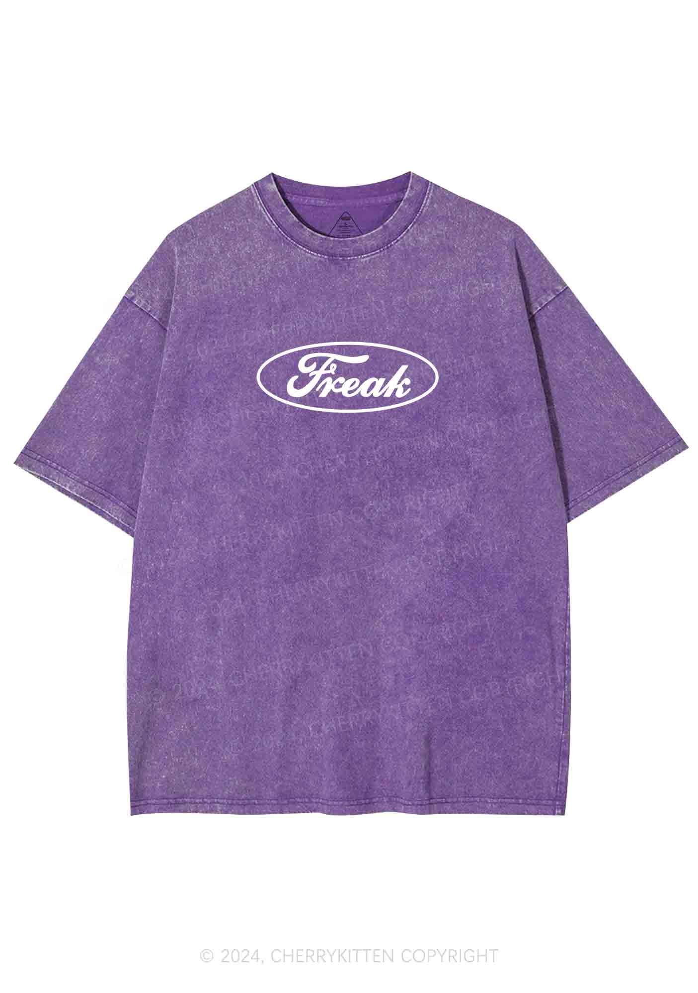 Oval Freak Y2K Washed Tee Cherrykitten - Image 4
