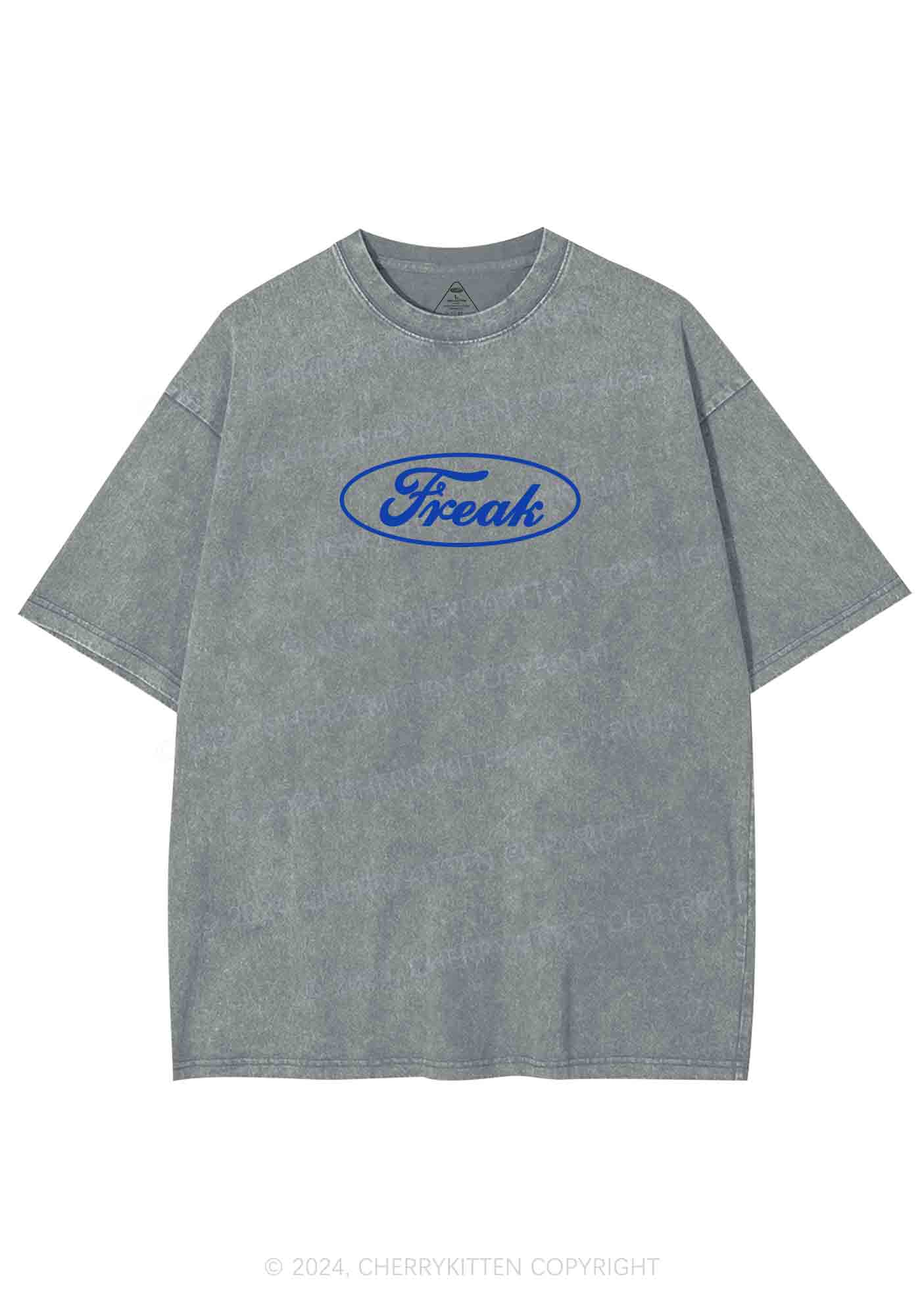 Oval Freak Y2K Washed Tee Cherrykitten - Image 6