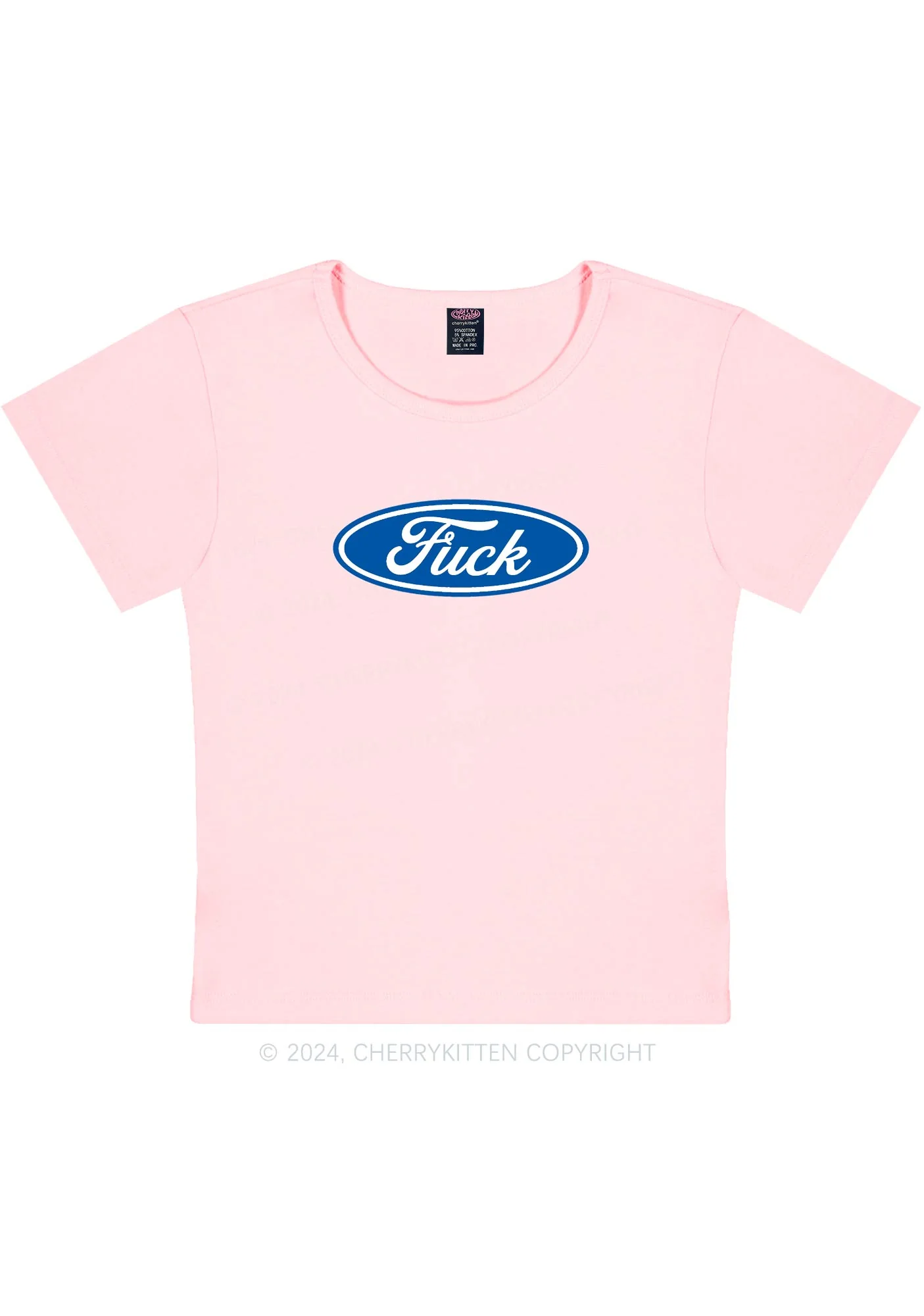 Oval Fxxk Y2K Baby Tee Cherrykitten - Image 10
