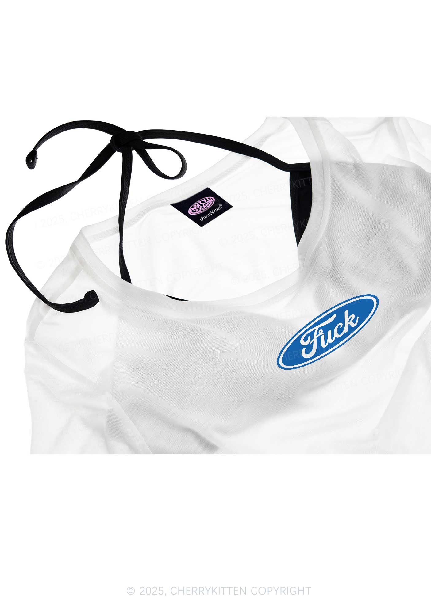 Oval Fxxk Y2K Sheer Boyfriend Tee Cherrykitten - Image 4