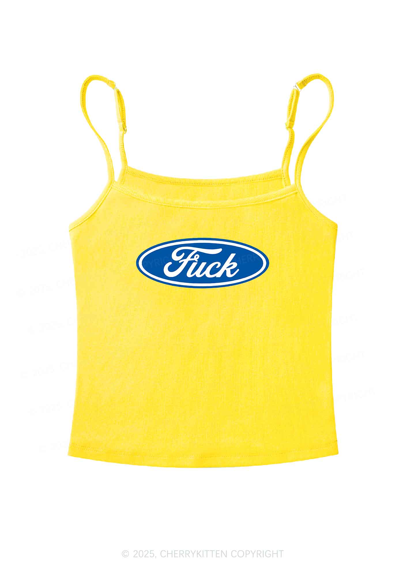 Oval Fxxk Y2K Spaghetti Strap Cami Cherrykitten - Image 5
