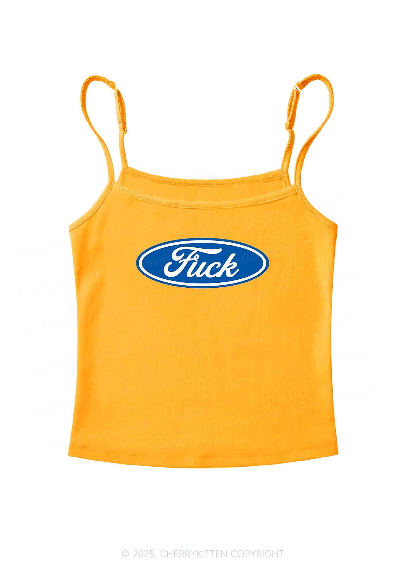Oval Fxxk Y2K Spaghetti Strap Cami Cherrykitten - Image 7