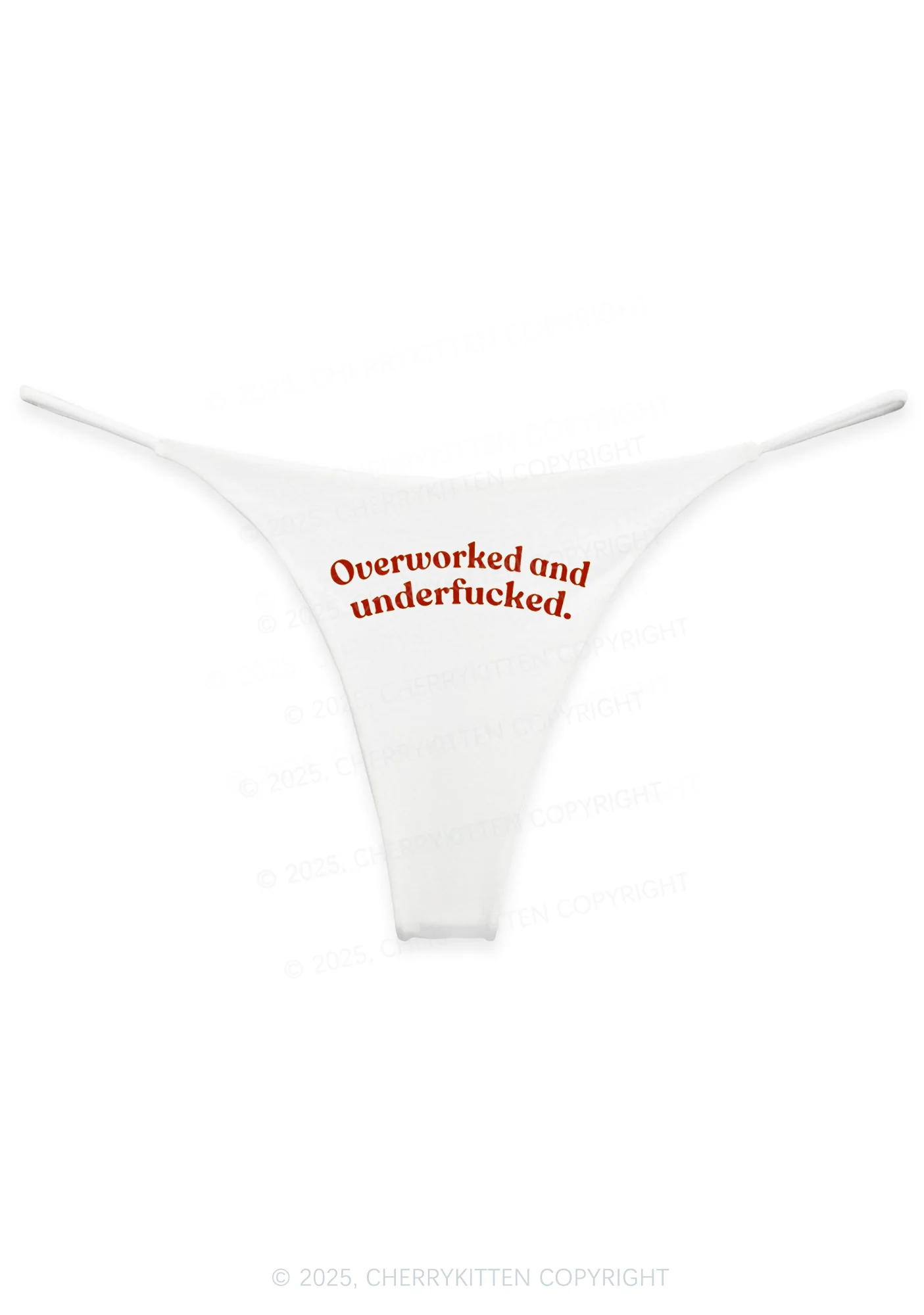 Overworked And Underfxcked Y2K Bikini String Thong Cherrykitten - Image 4