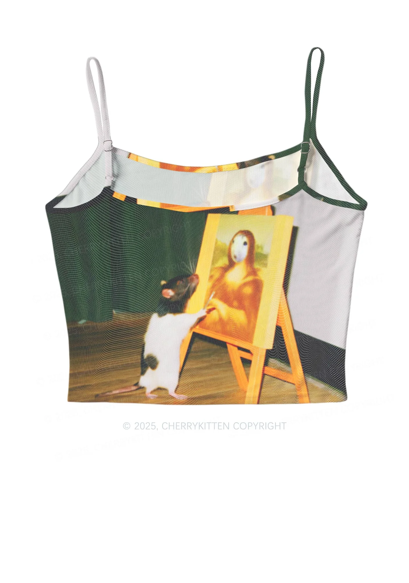 Painting Ratz Y2K Mesh Cami Tank Cherrykitten - Image 3