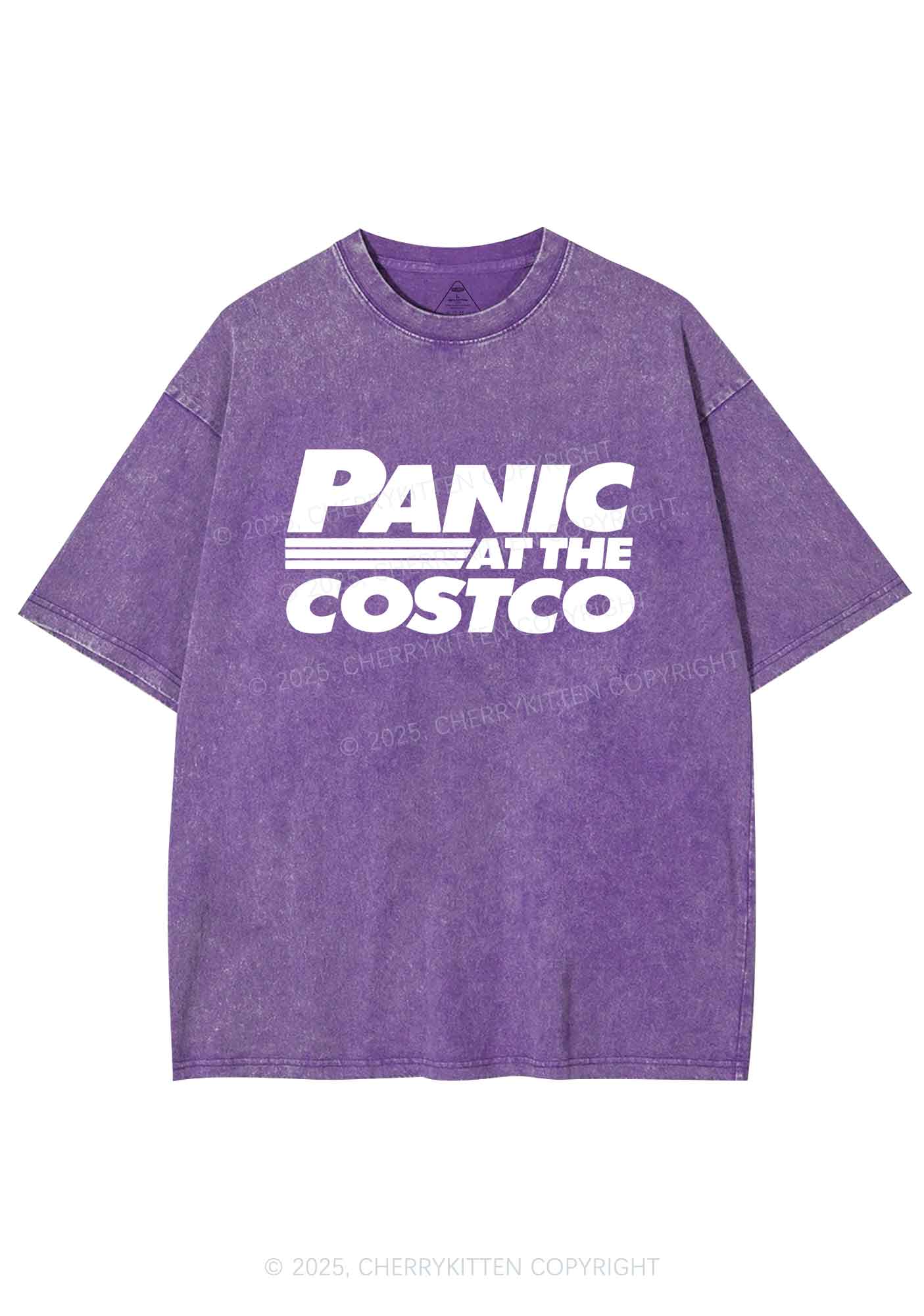 Panic Costco Y2K Shirts Washed Tee Cherrykitten - Image 5