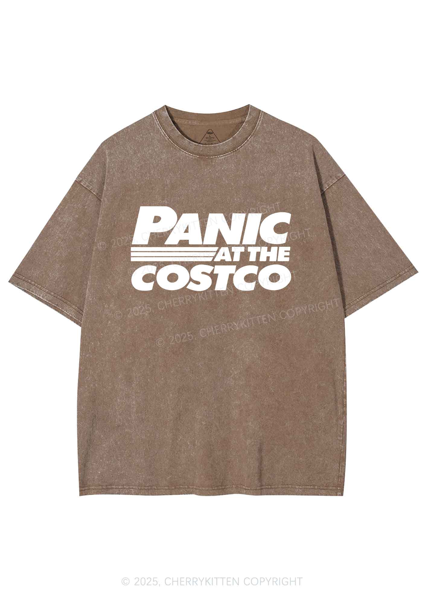 Panic Costco Y2K Shirts Washed Tee Cherrykitten - Image 8
