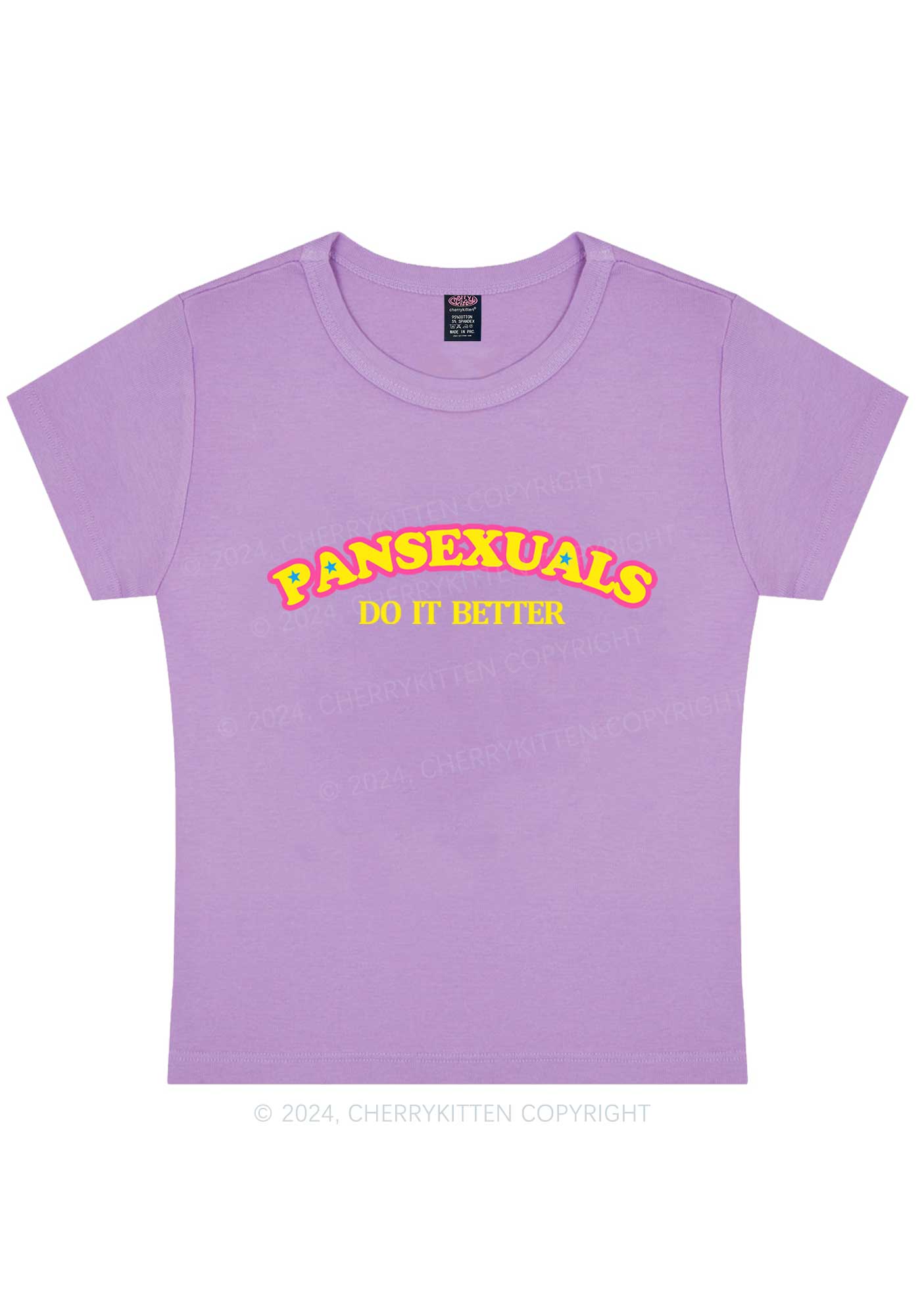 Pansexuals Do It Better Y2K Baby Tee Cherrykitten - Image 7