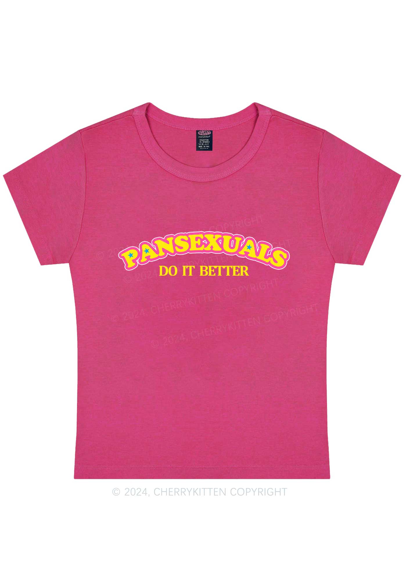 Pansexuals Do It Better Y2K Baby Tee Cherrykitten - Image 8