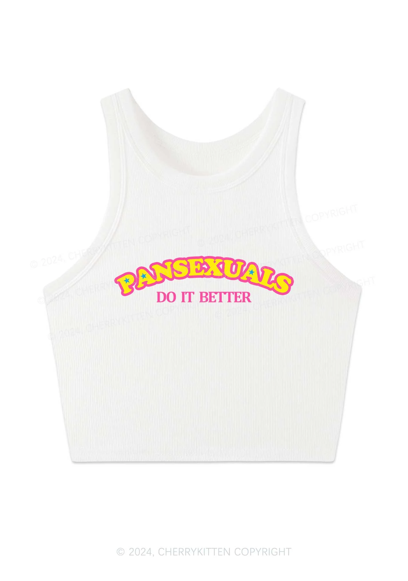 Pansexuals Do It Better Y2K Crop Tank Top Cherrykitten - Image 3