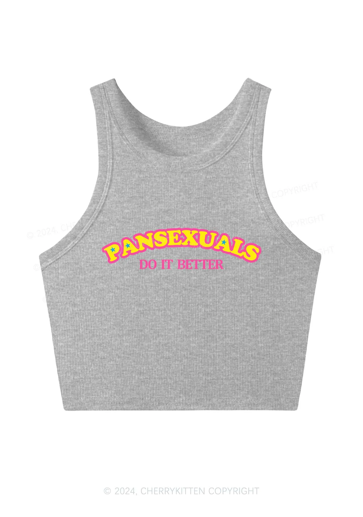 Pansexuals Do It Better Y2K Crop Tank Top Cherrykitten - Image 4
