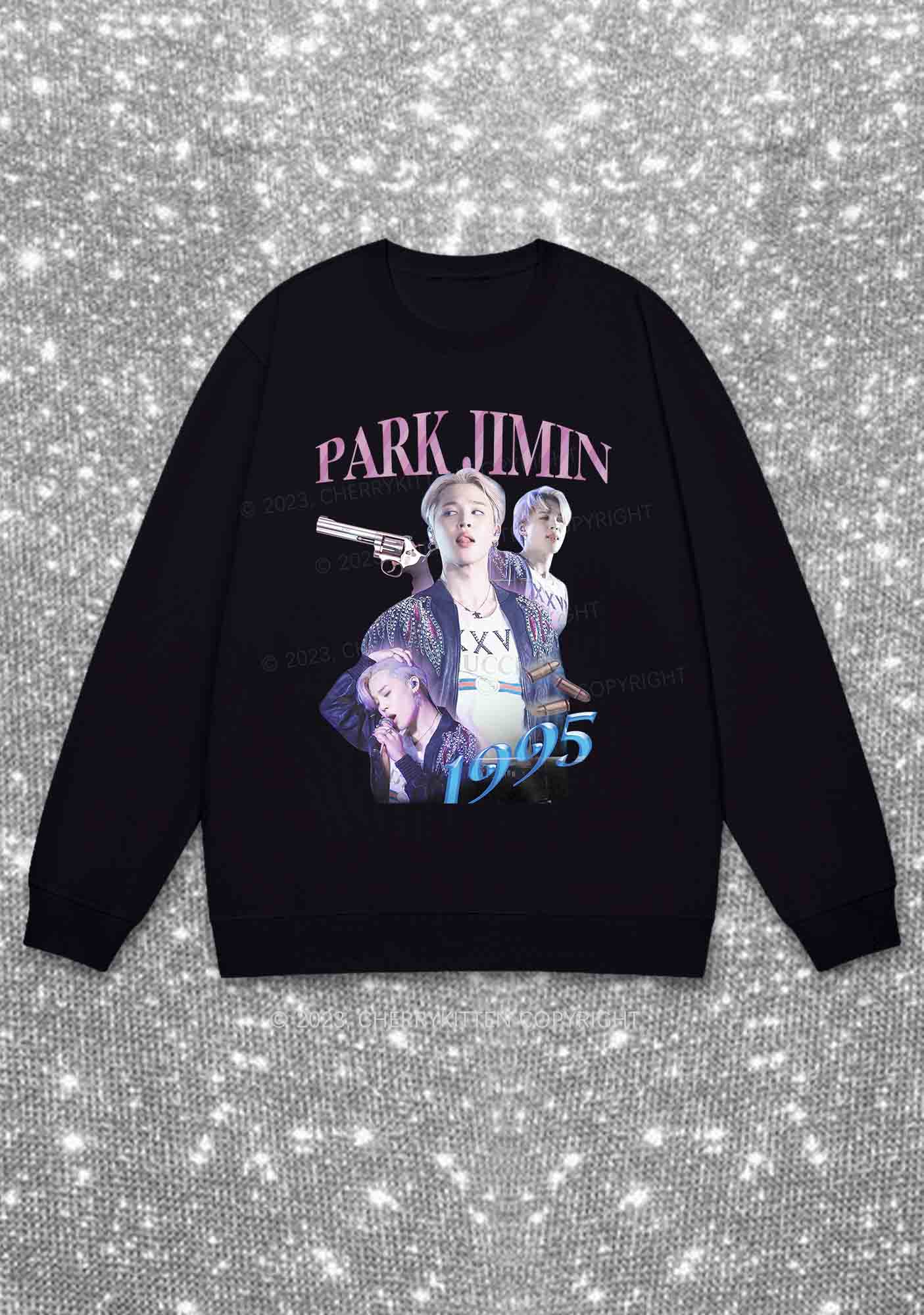Park Jimin 1995 Kpop Y2K Sweatshirt Cherrykitten - Image 3