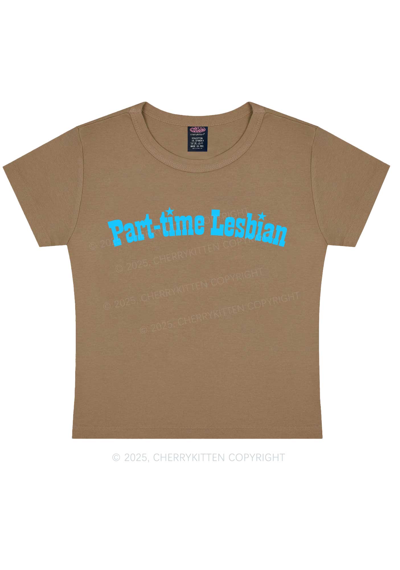 Part Time Lesbian Pride Y2K Baby Tee Cherrykitten - Image 11