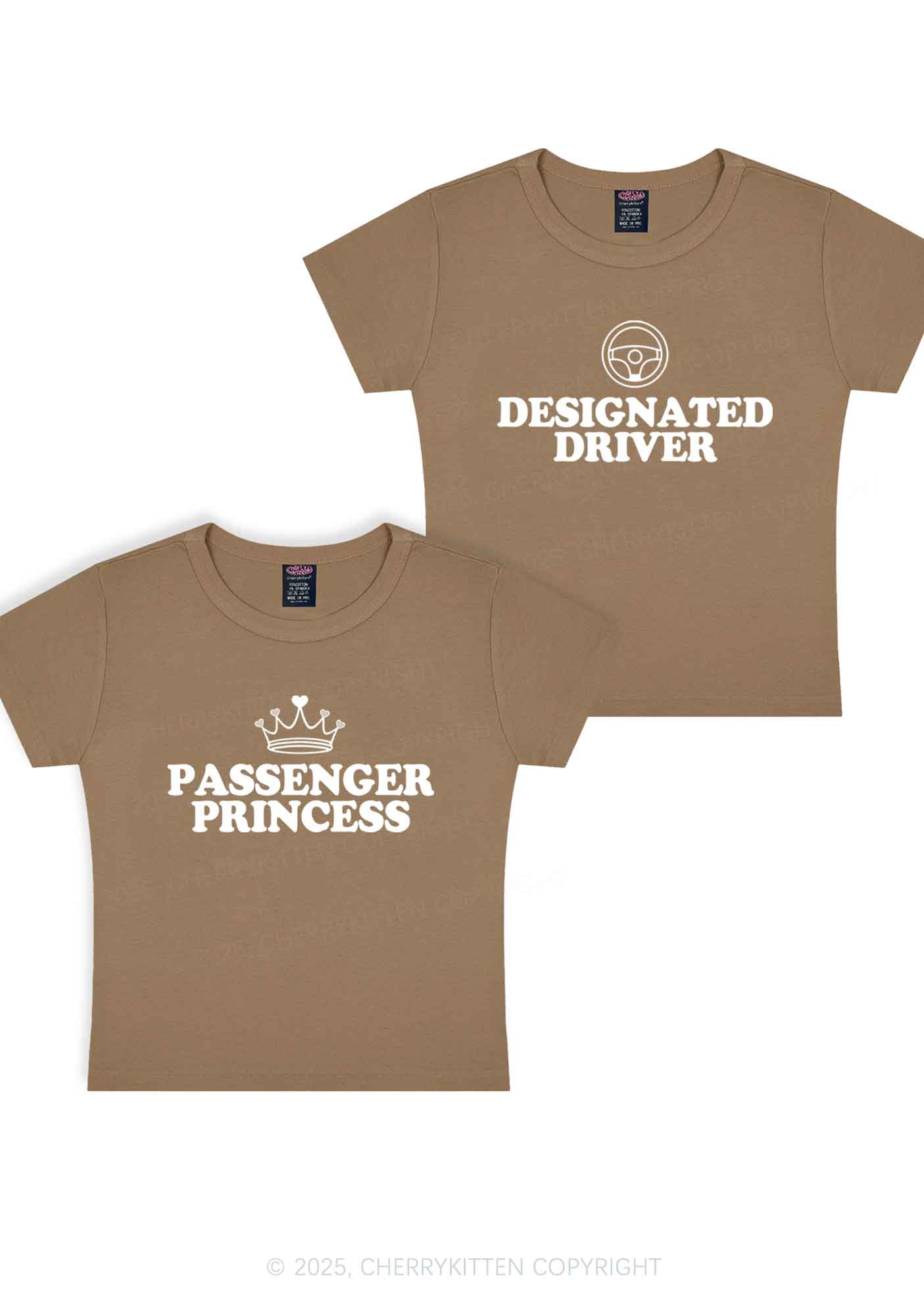 Passenger Princess Designated Driver Y2K Valentine's Day Baby Tee Cherrykitten - Image 10