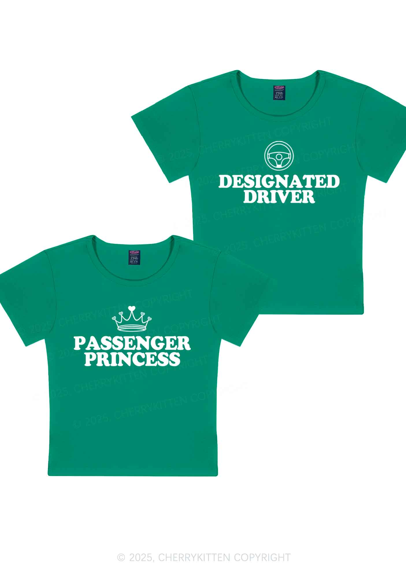 Passenger Princess Designated Driver Y2K Valentine's Day Baby Tee Cherrykitten - Image 11