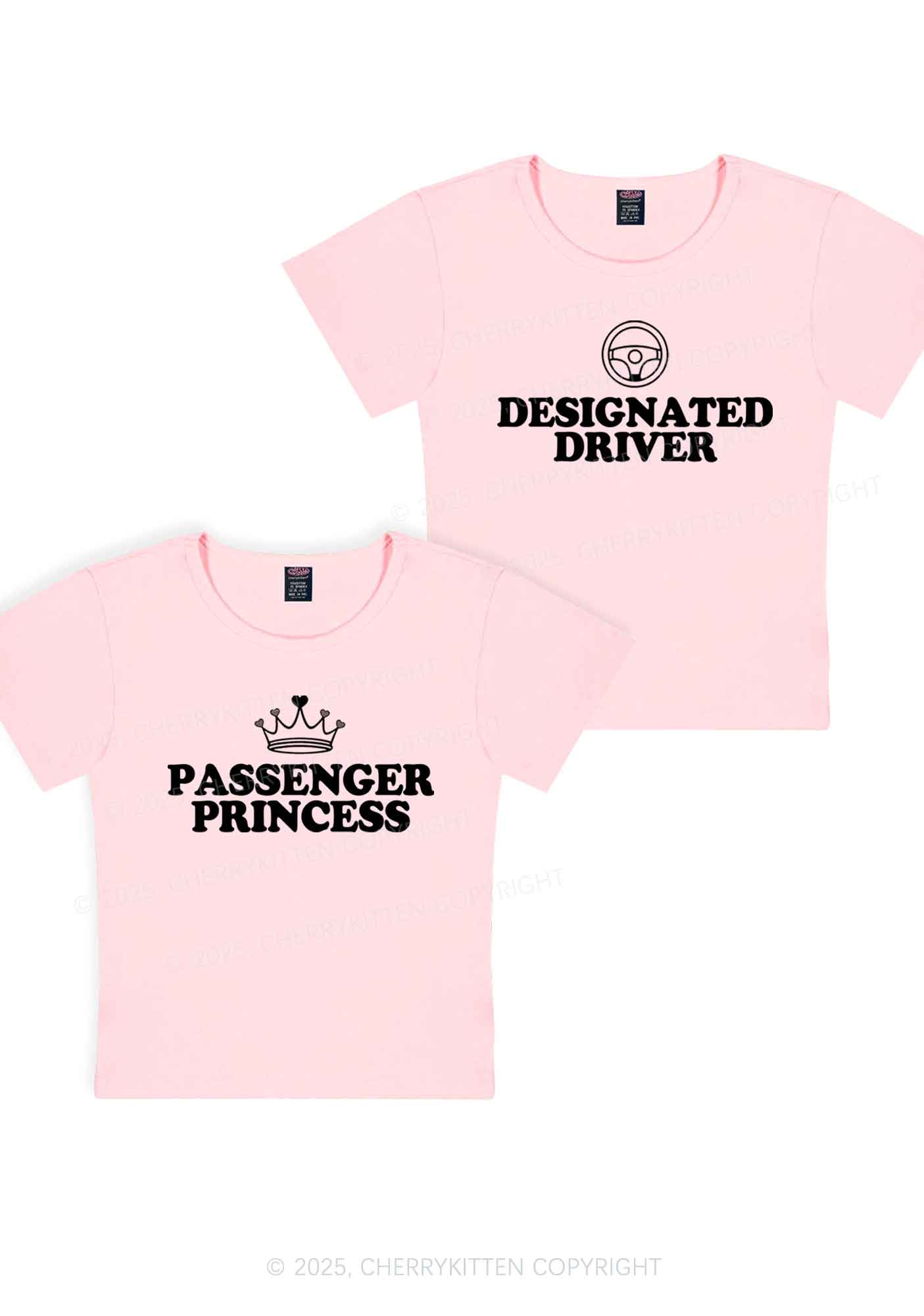 Passenger Princess Designated Driver Y2K Valentine's Day Baby Tee Cherrykitten - Image 12