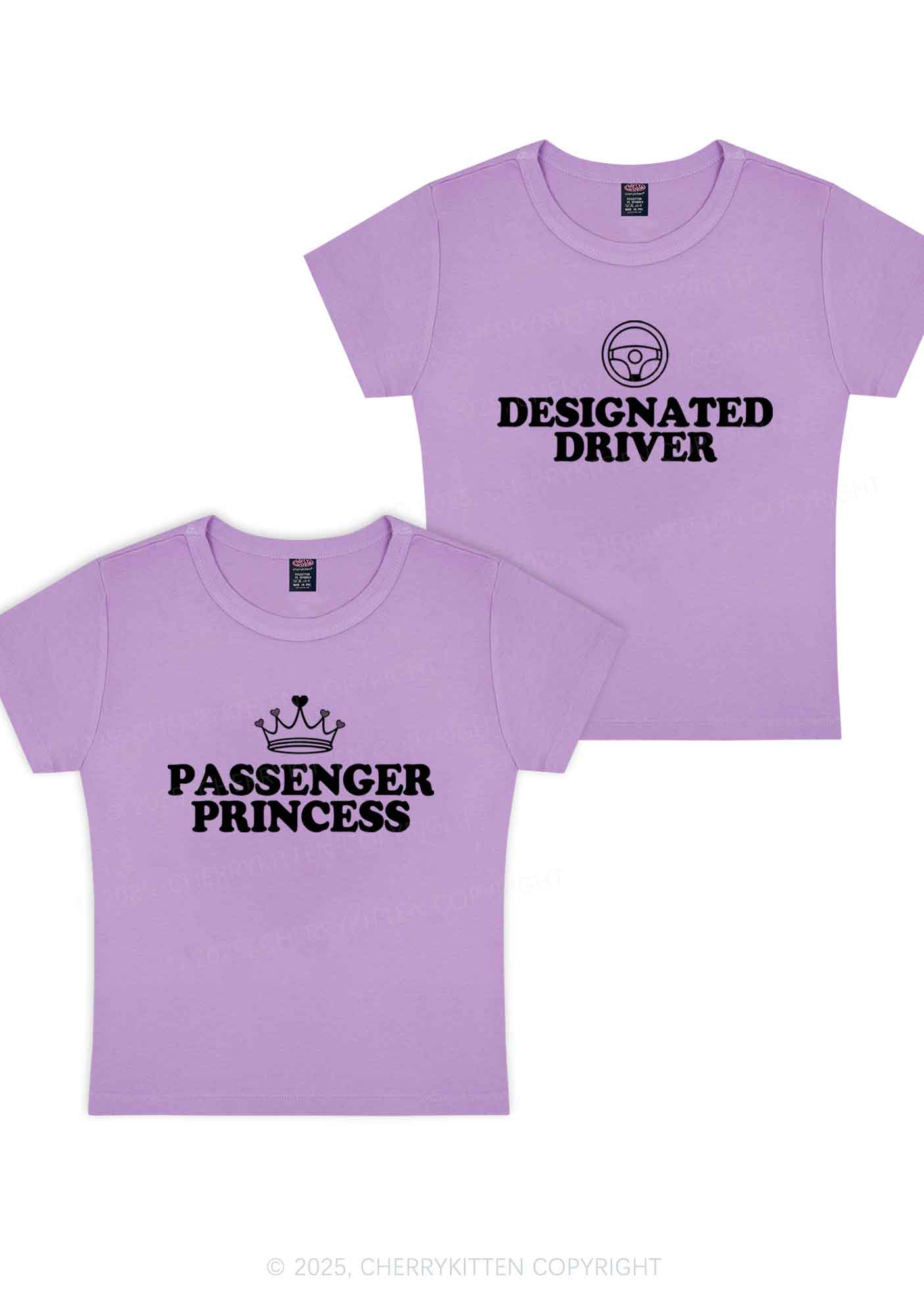 Passenger Princess Designated Driver Y2K Valentine's Day Baby Tee Cherrykitten - Image 6