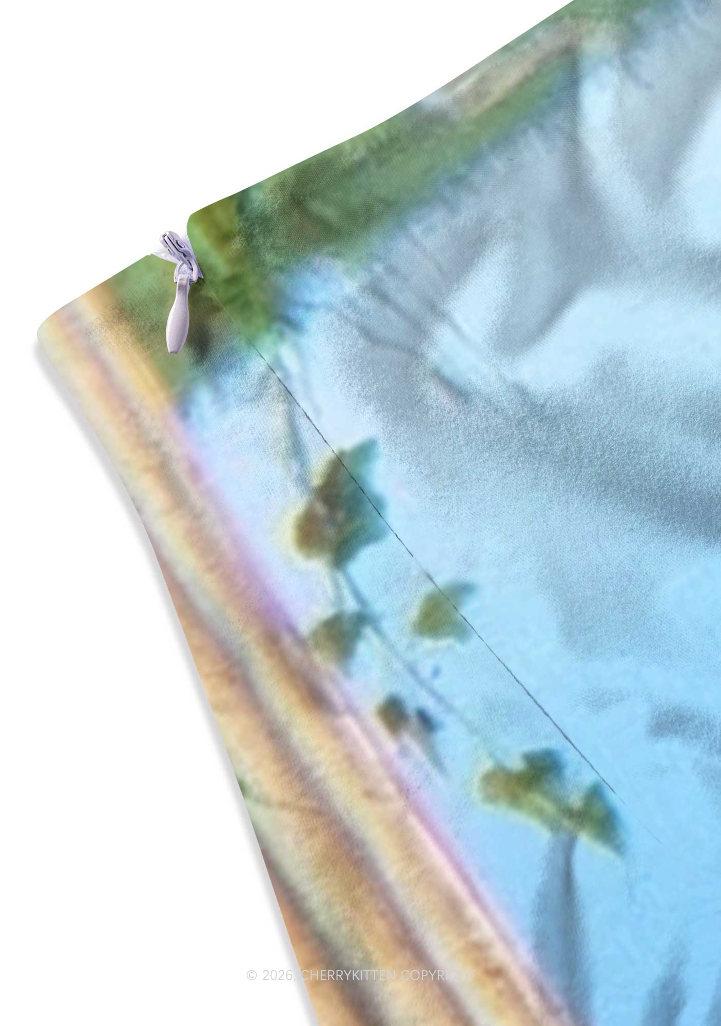 Pastoral Swan Y2K Print Mini Skirt Cherrykitten - Image 3