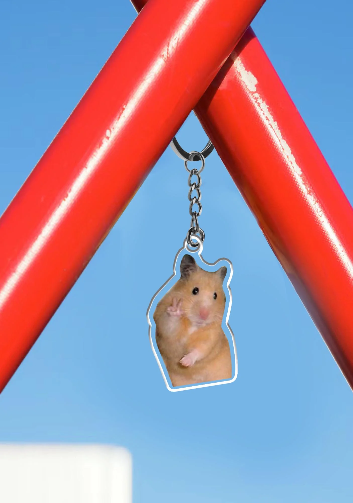 Peace Hamster 1Pc Y2K Keychain Cherrykitten - Image 3