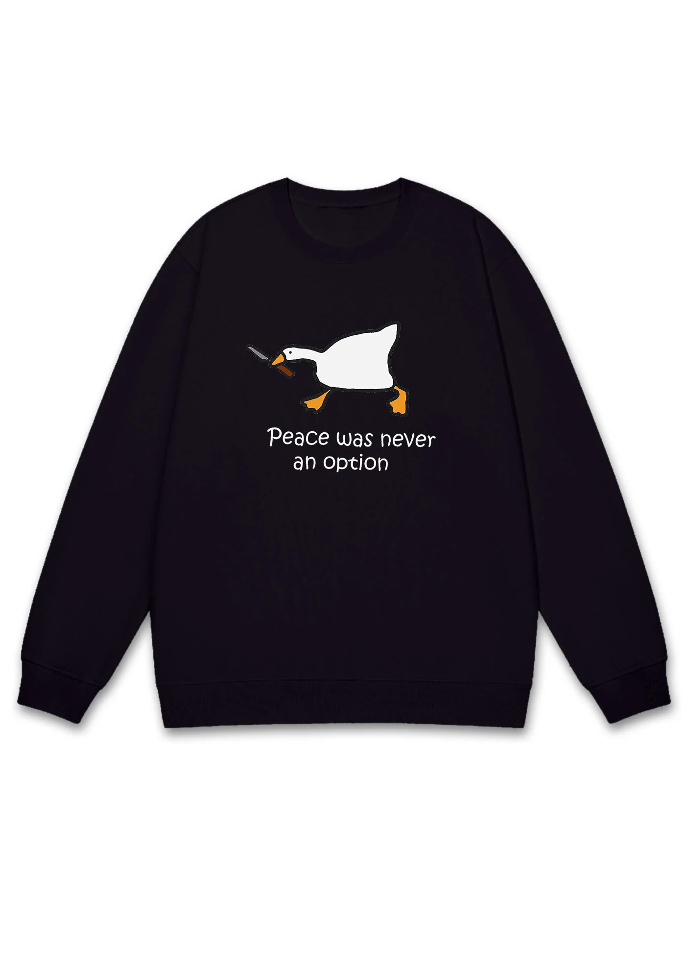 Peace Was Never An Option Y2K Sweatshirt - Image 2