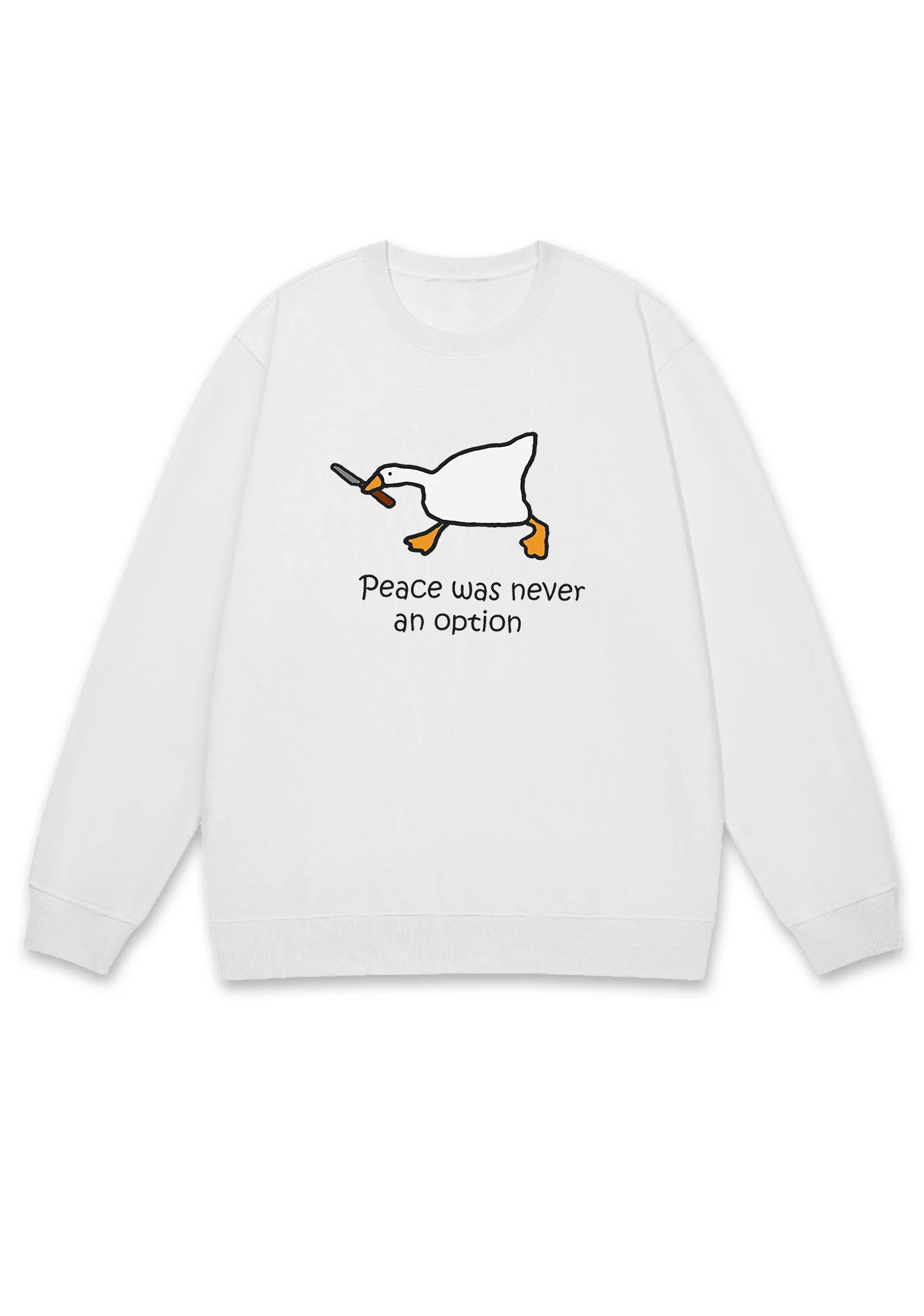 Peace Was Never An Option Y2K Sweatshirt - Image 3