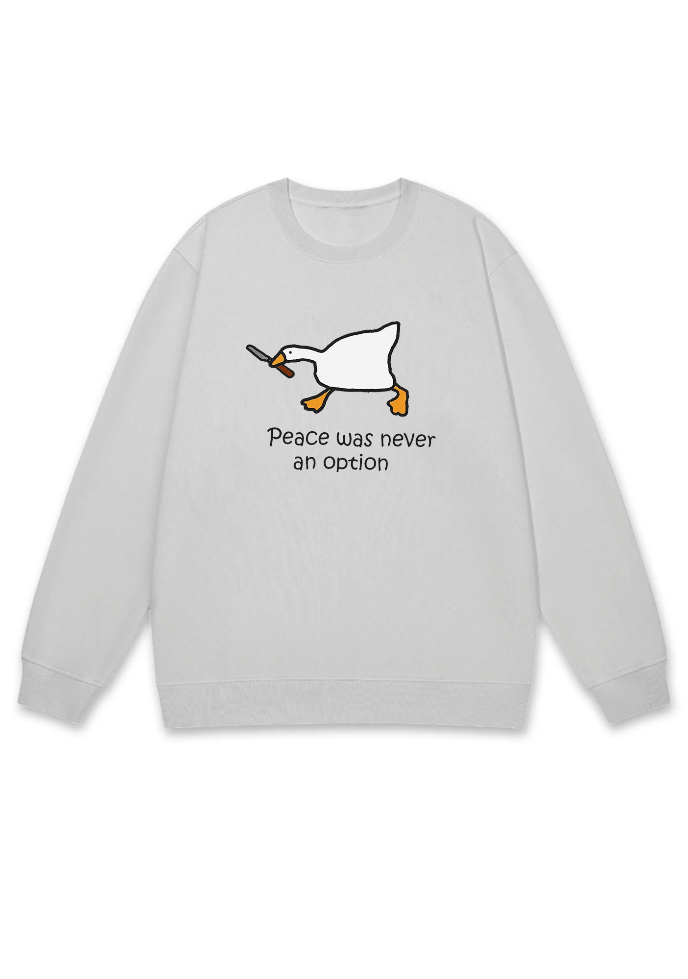 Peace Was Never An Option Y2K Sweatshirt - Image 4