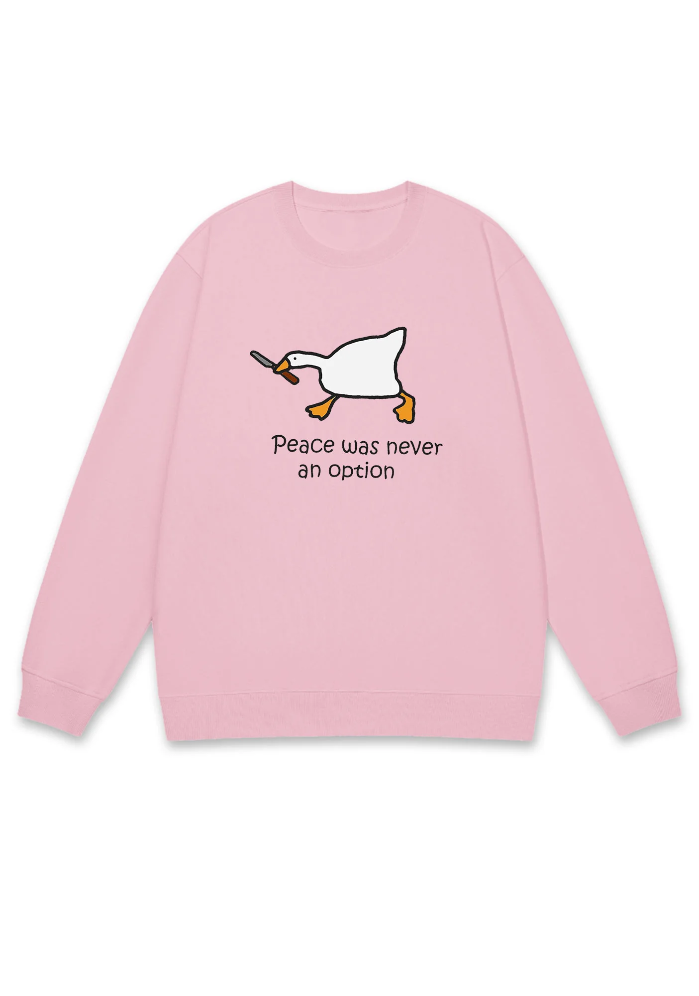 Peace Was Never An Option Y2K Sweatshirt - Image 5