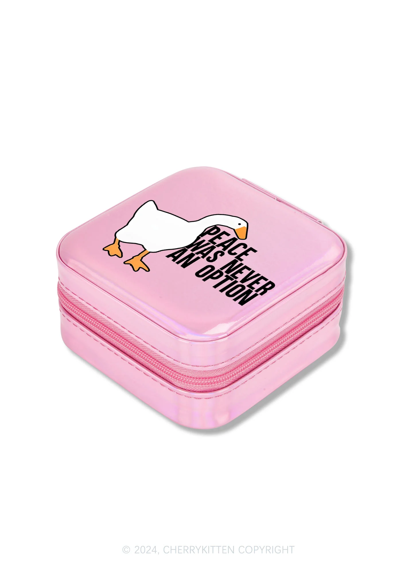Peace Was Never An Option Y2K Portable Jewelry Box Cherrykitten - Image 2