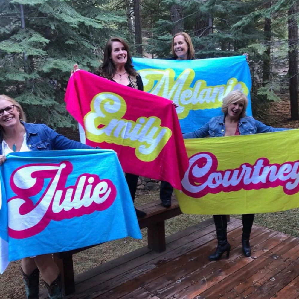 Personalized Name Vintage Family Beach Towel - Image 6