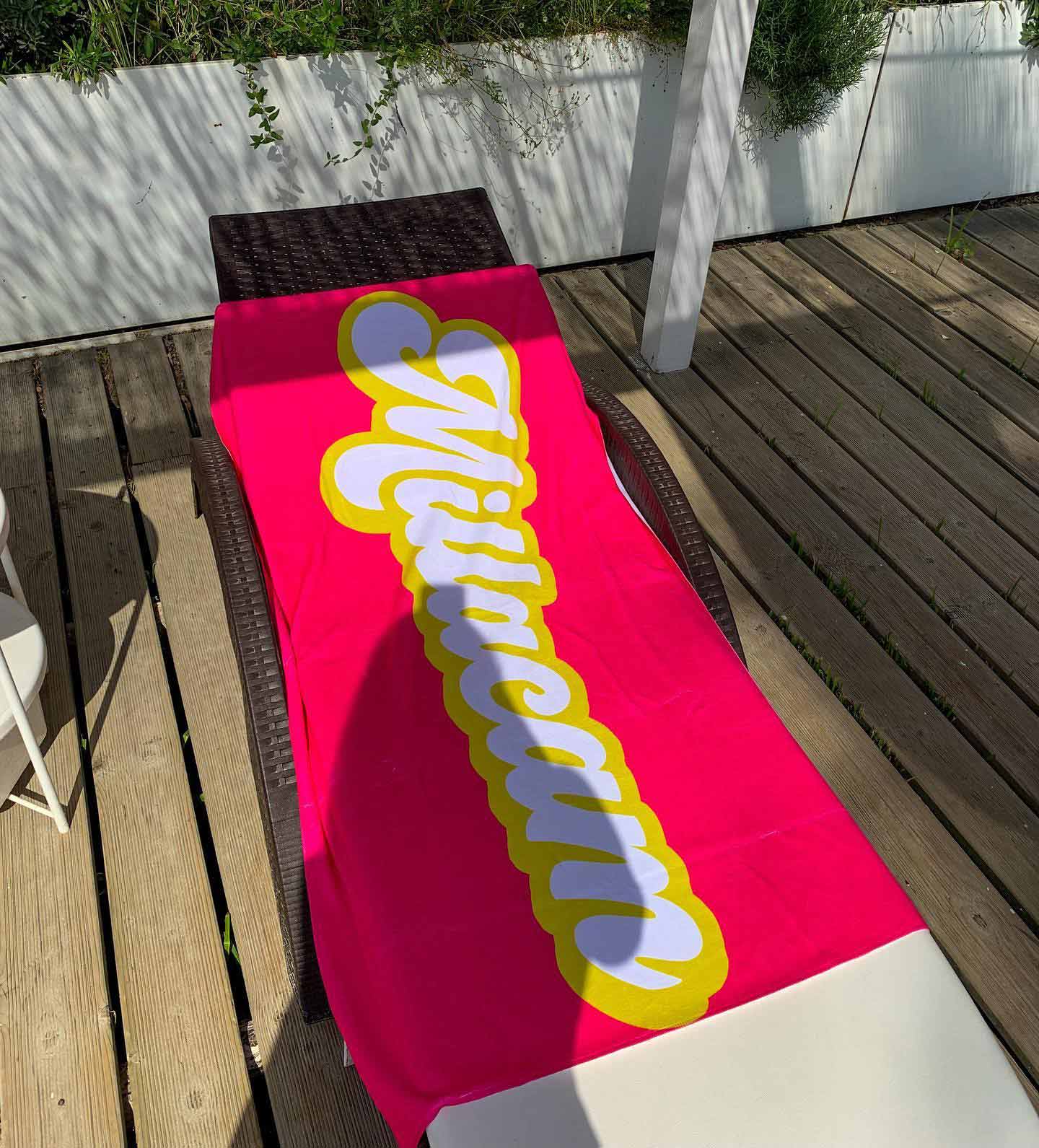 Personalized Name Vintage Family Beach Towel - Image 7