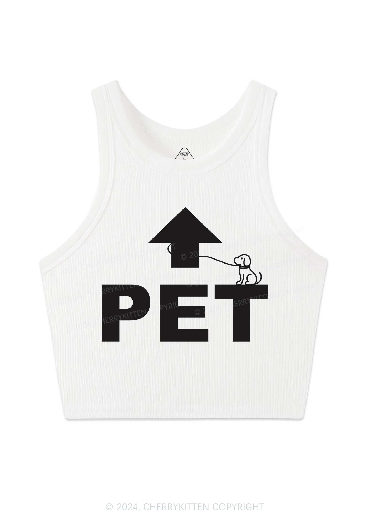 Pet Dog Y2K Crop Tank Top Cherrykitten - Image 3