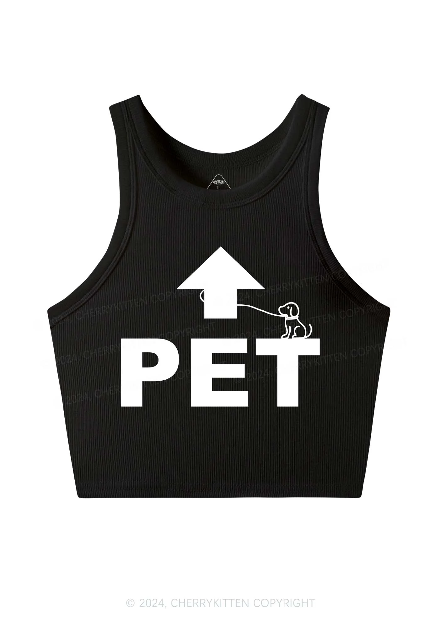 Pet Dog Y2K Crop Tank Top Cherrykitten - Image 4