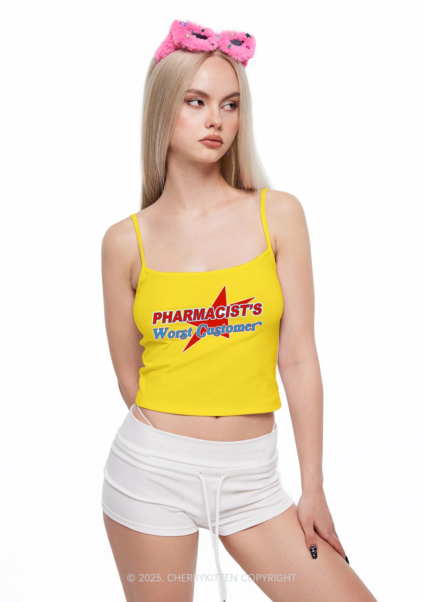 Pharmacists Worst Customer Y2K Spaghetti Strap Cami Cherrykitten - Image 2