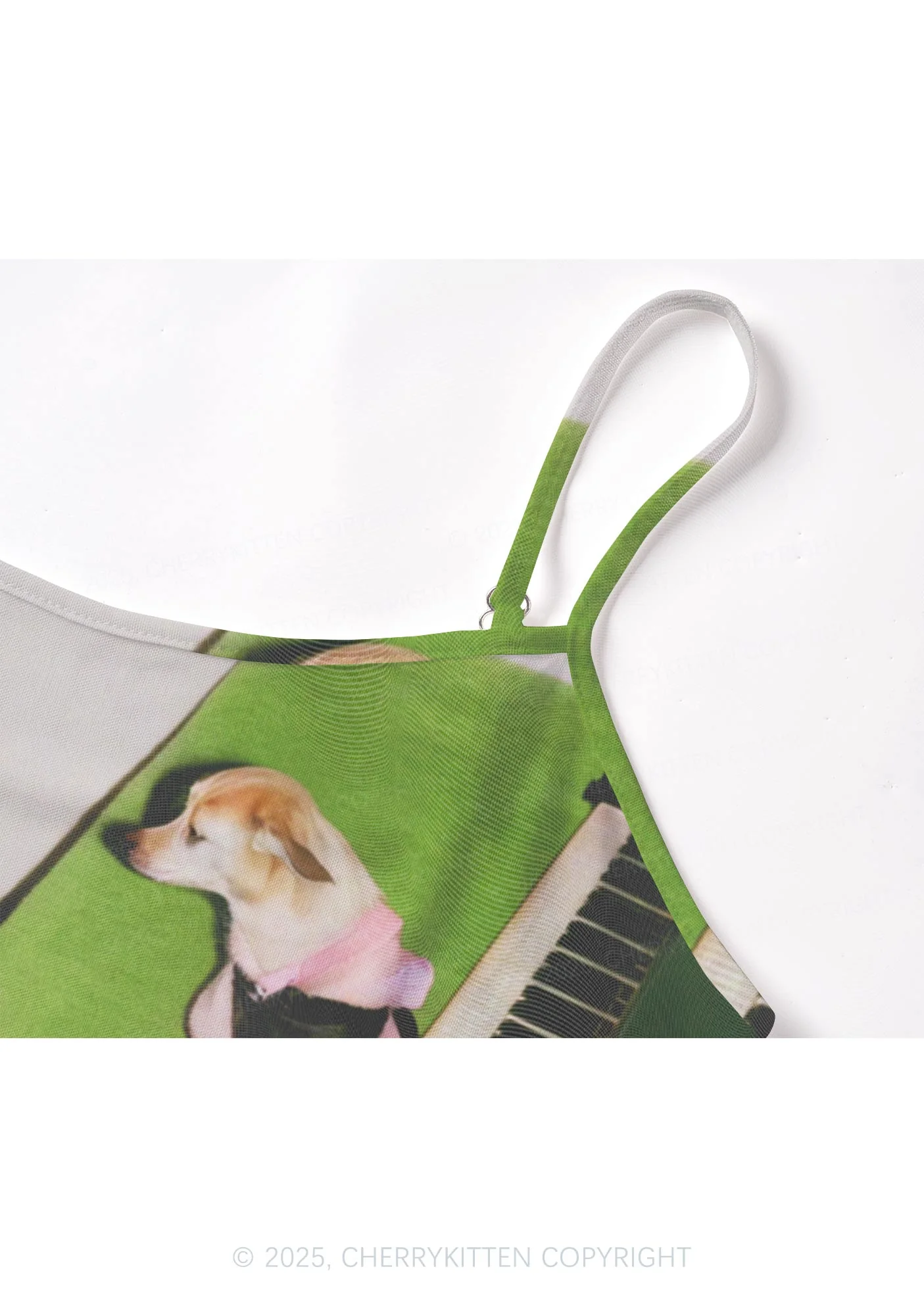 Piano Pups Y2K Mesh Cami Tank Cherrykitten - Image 5